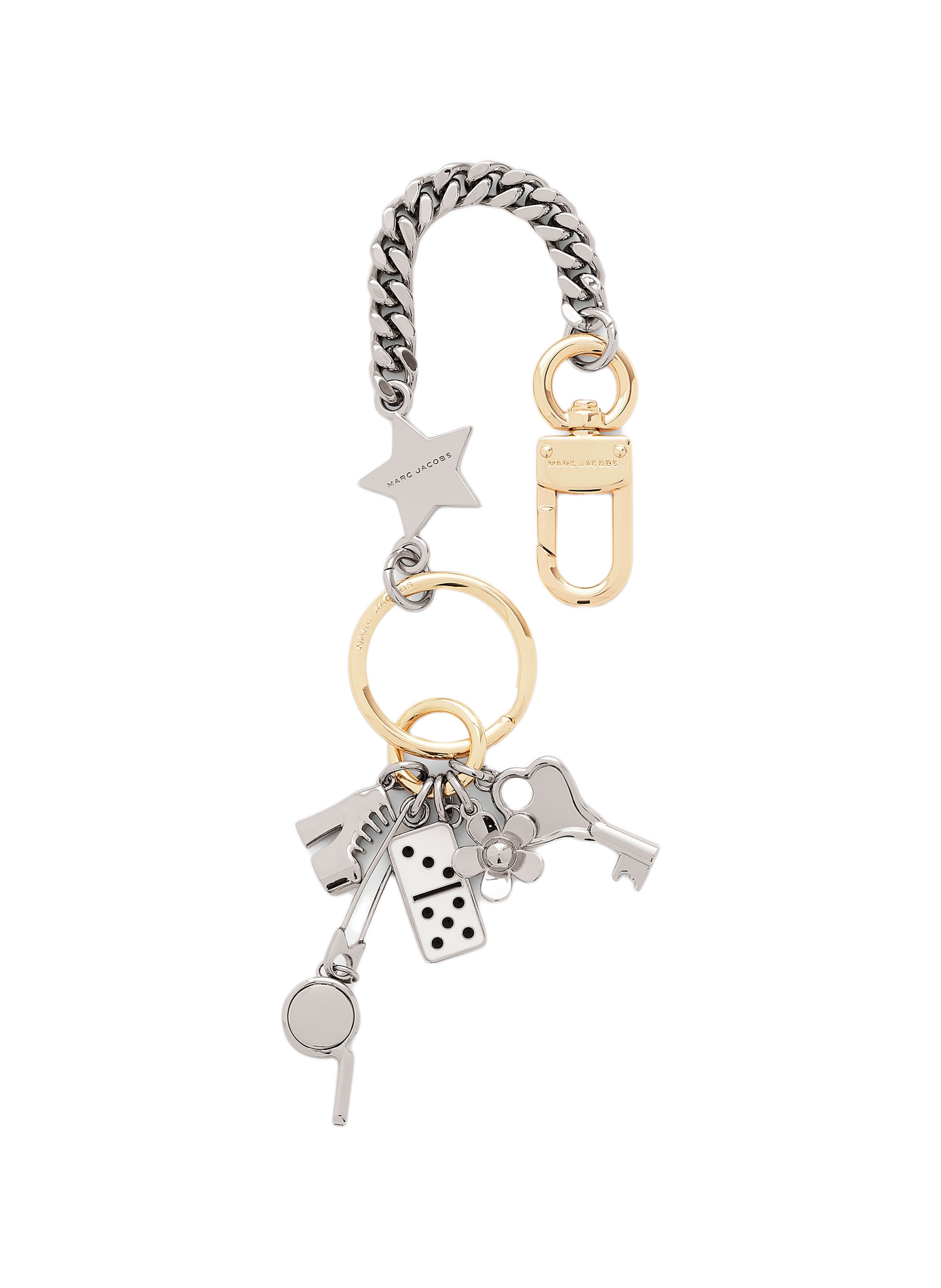 The Domino Effect Keychain MARC JACOBS Silver