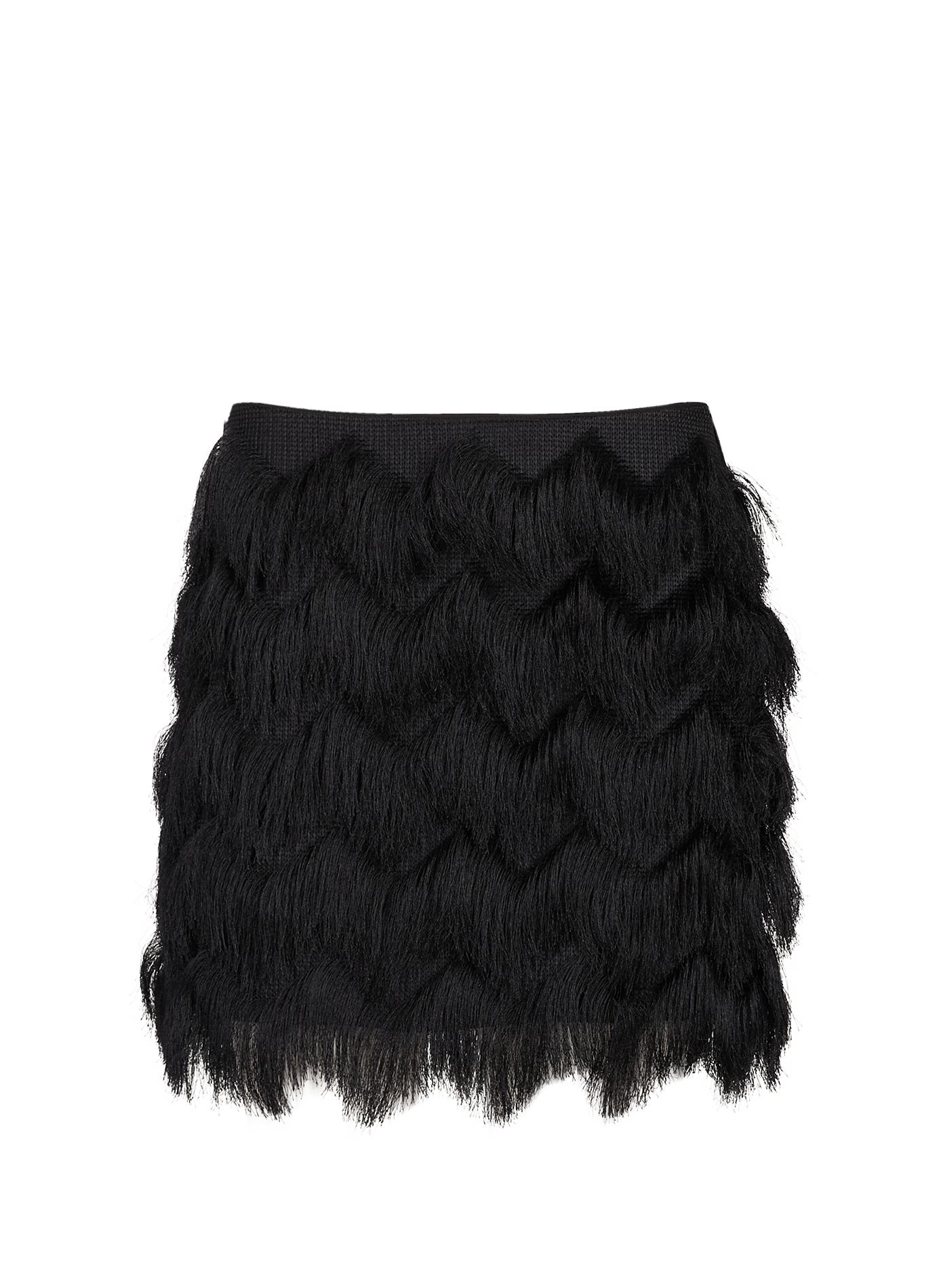 Short skirt with fringes GUESS Black