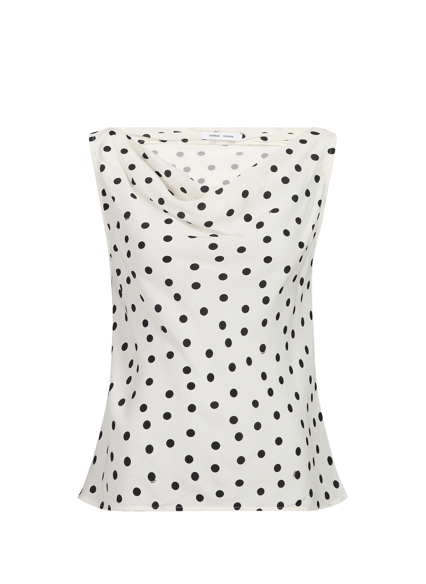Top Sapoppy fluide à motif pois  SAMSOE SAMSOE Beige