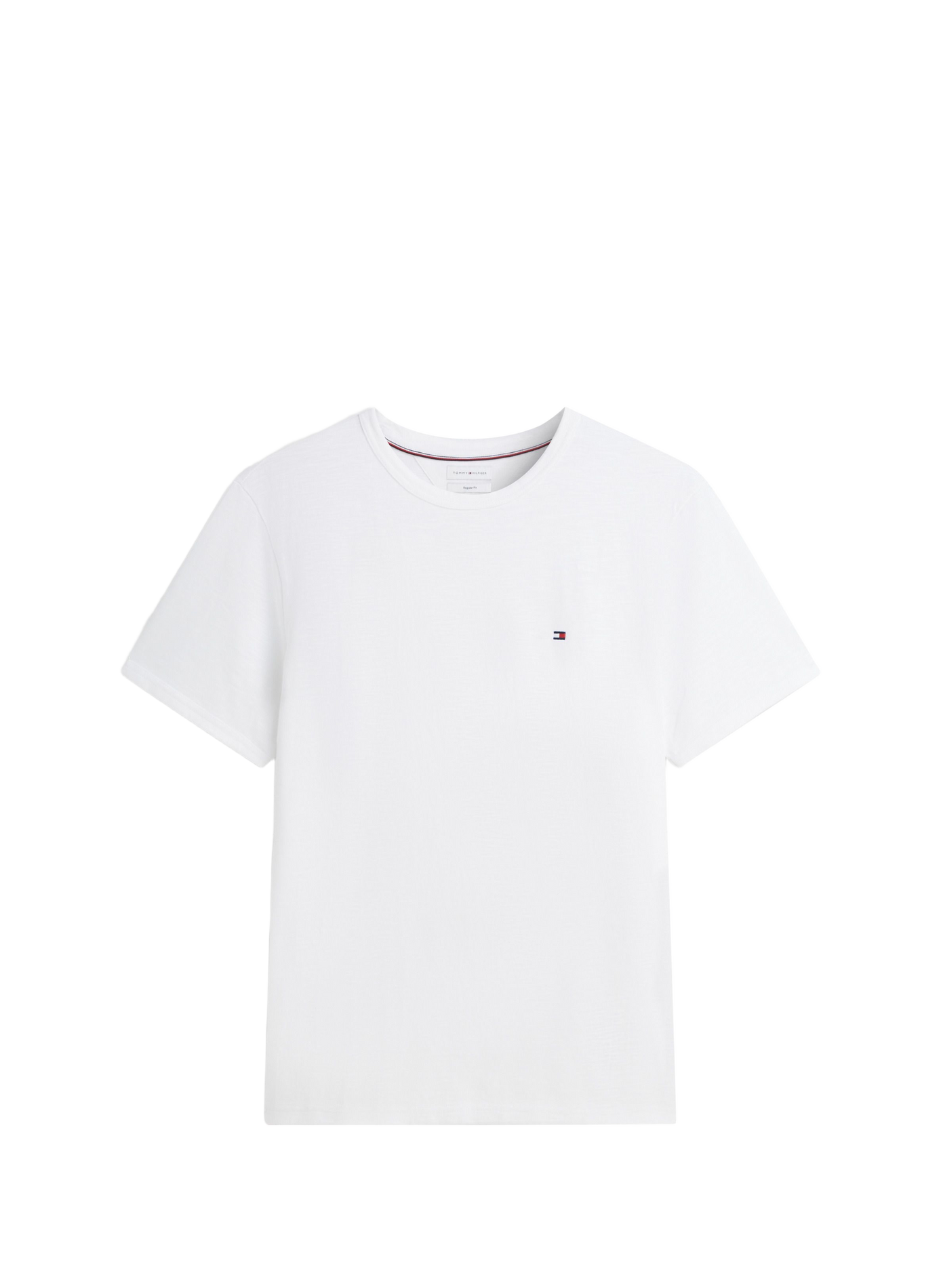 T-shirt droit en coton TOMMY HILFIGER Blanc