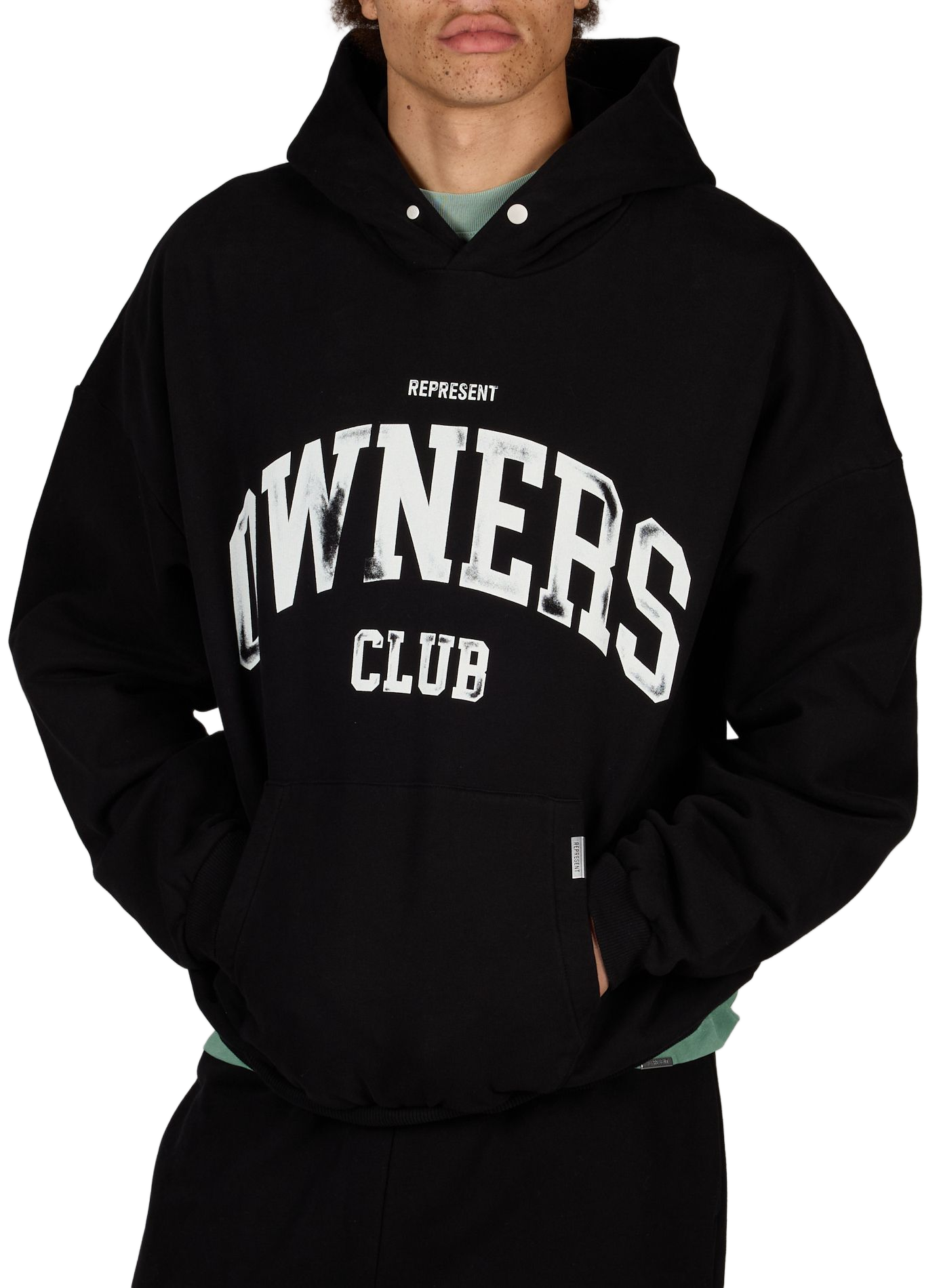 Cotton hoodie REPRESENT Black