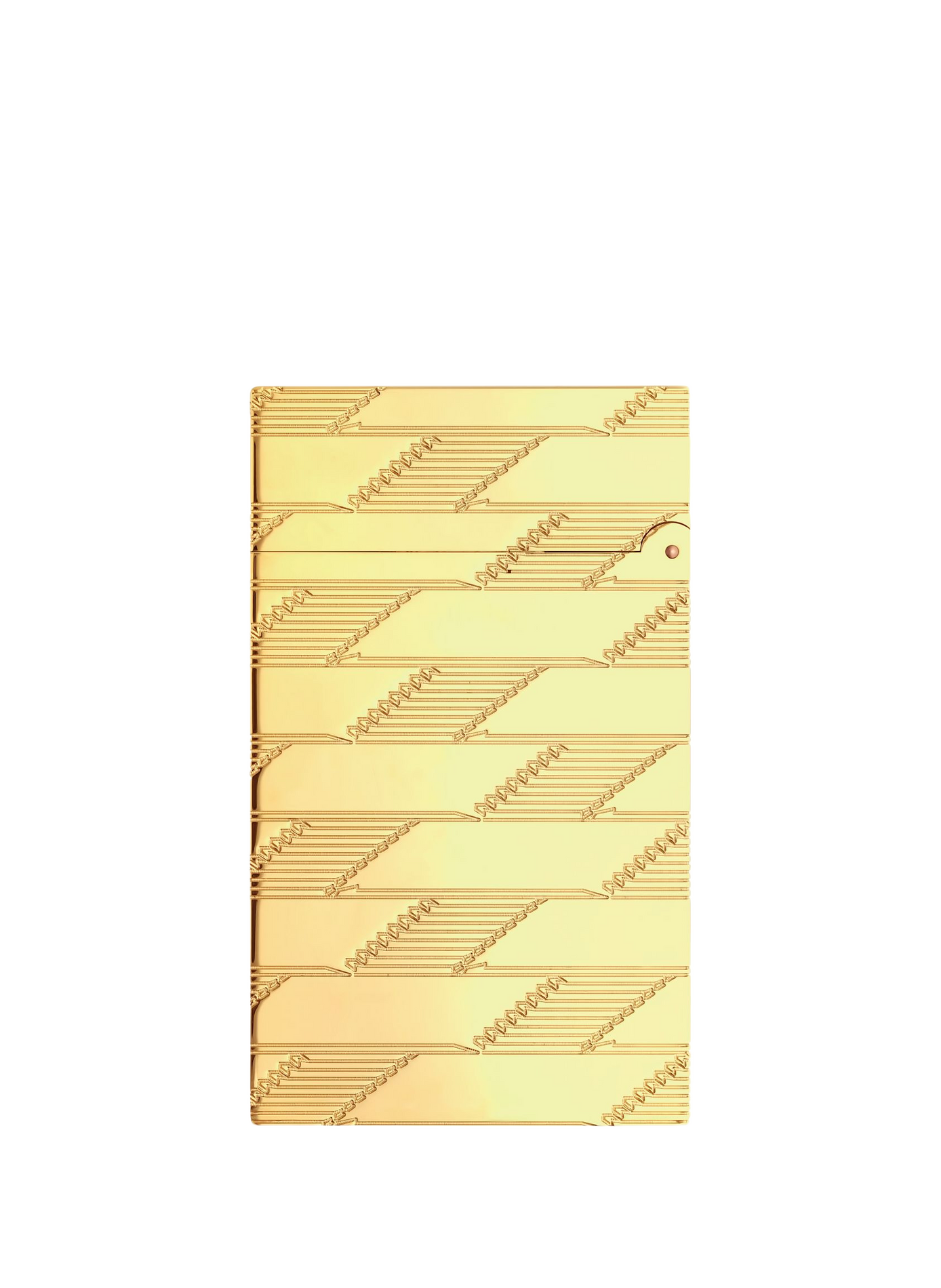 Guilloché Monogram Lighter 1872 Line 2 S.T. DUPONT Golden