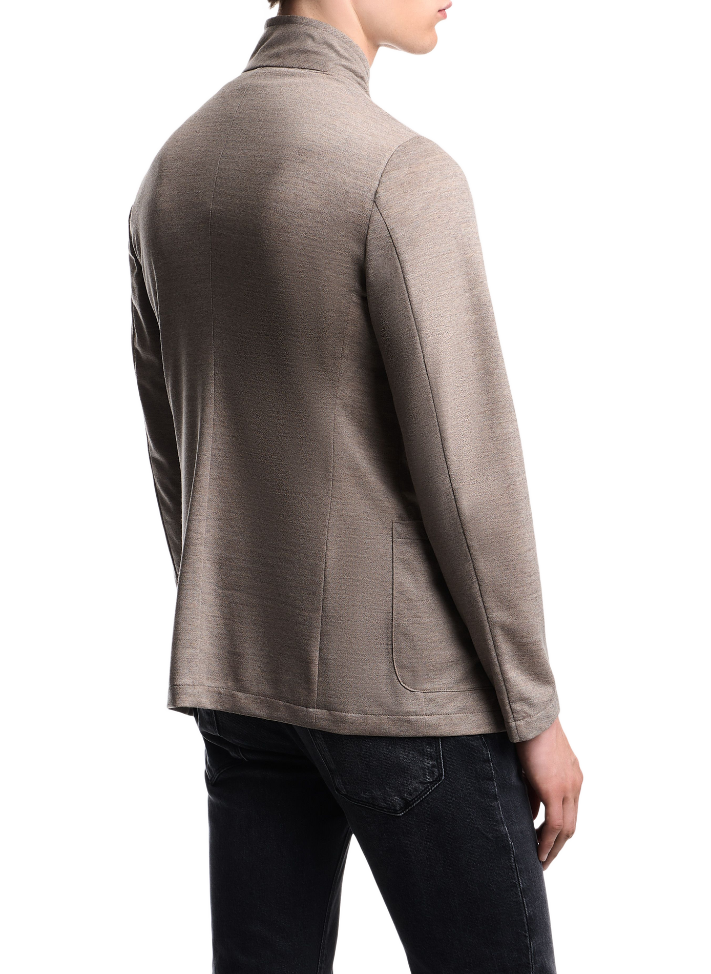 Gerader Wollmantel mit Knöpfen EMPORIO ARMANI Beige