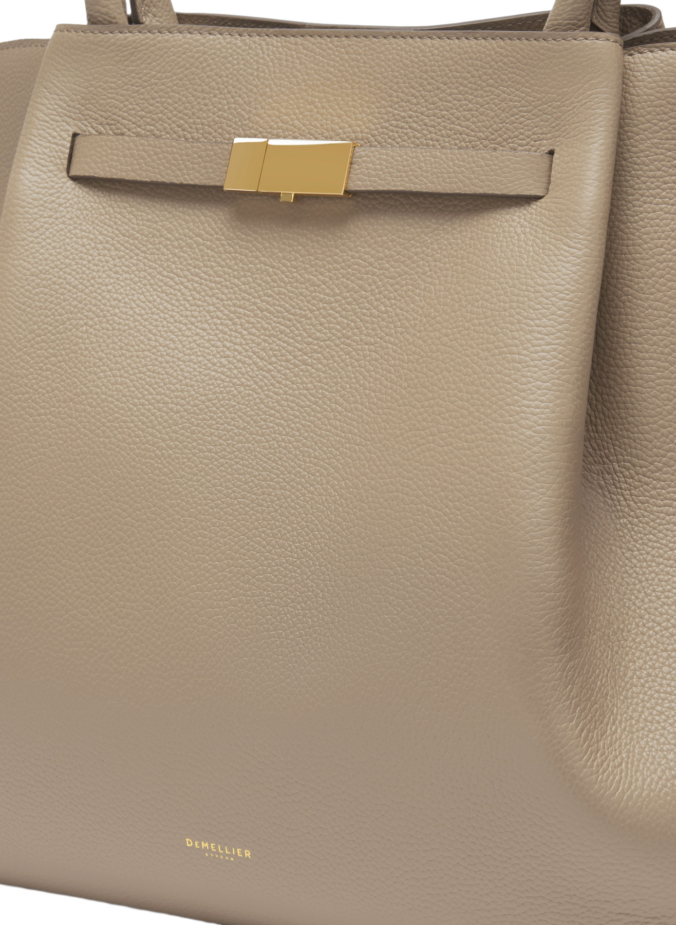 Sac à main New York en cuir DEMELLIER LONDON Marron