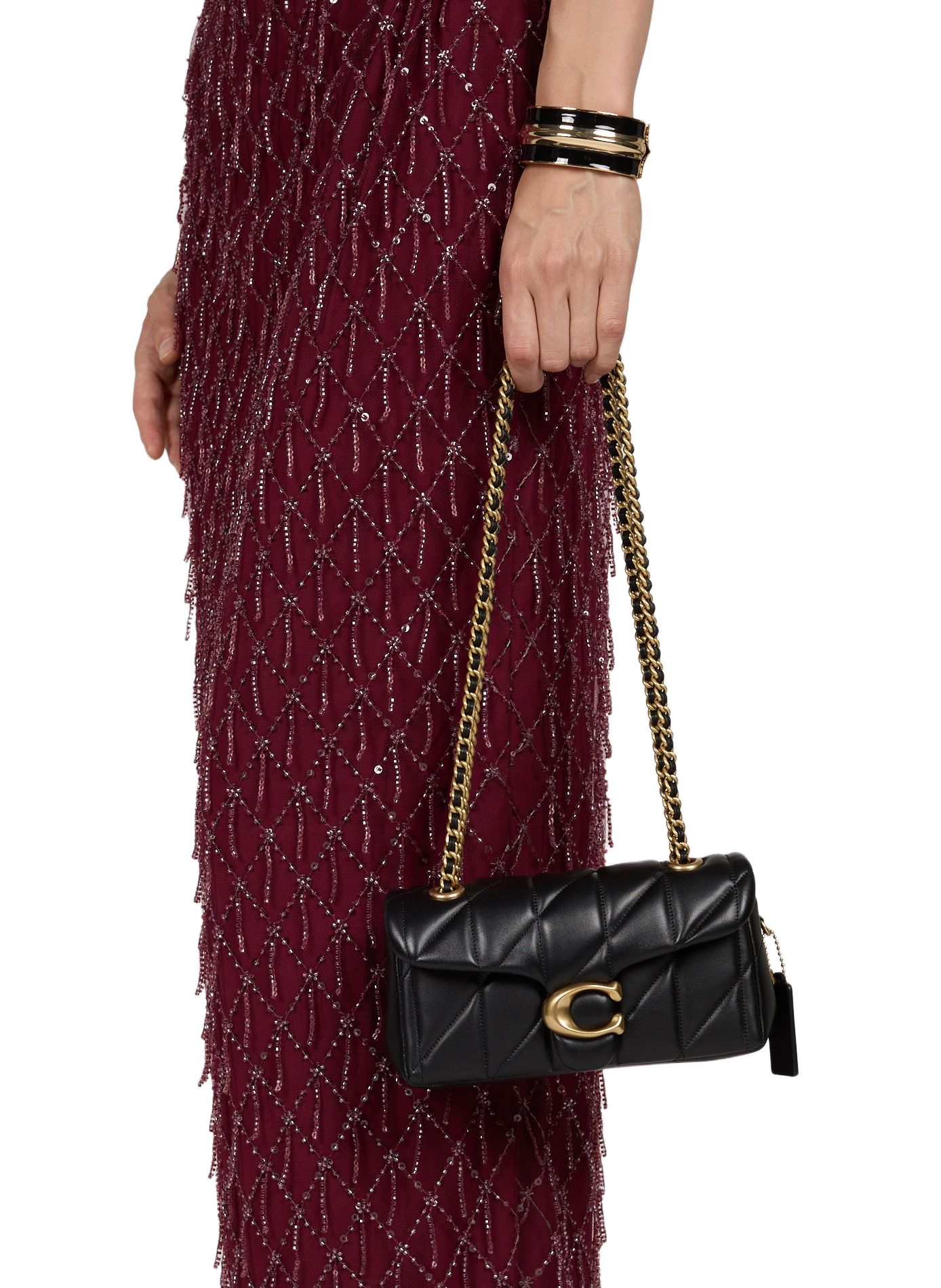 Quilted leather shoulder bag | Black COACH Women