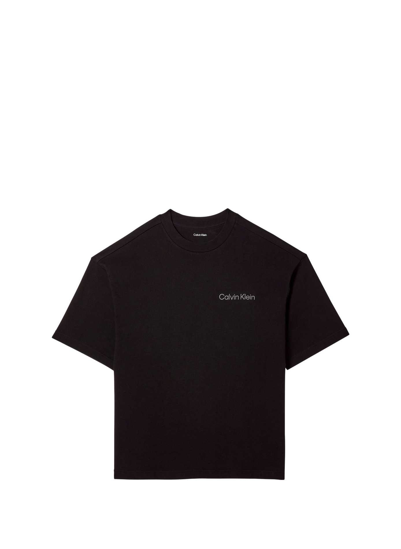 Pyjama-T-Shirt mit Logo aus Baumwollmischung CALVIN KLEIN Schwarz