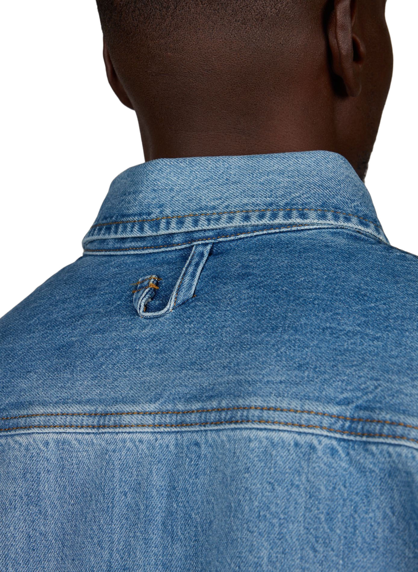 Ruime denim blouse van katoen. JACQUEMUS Blauw