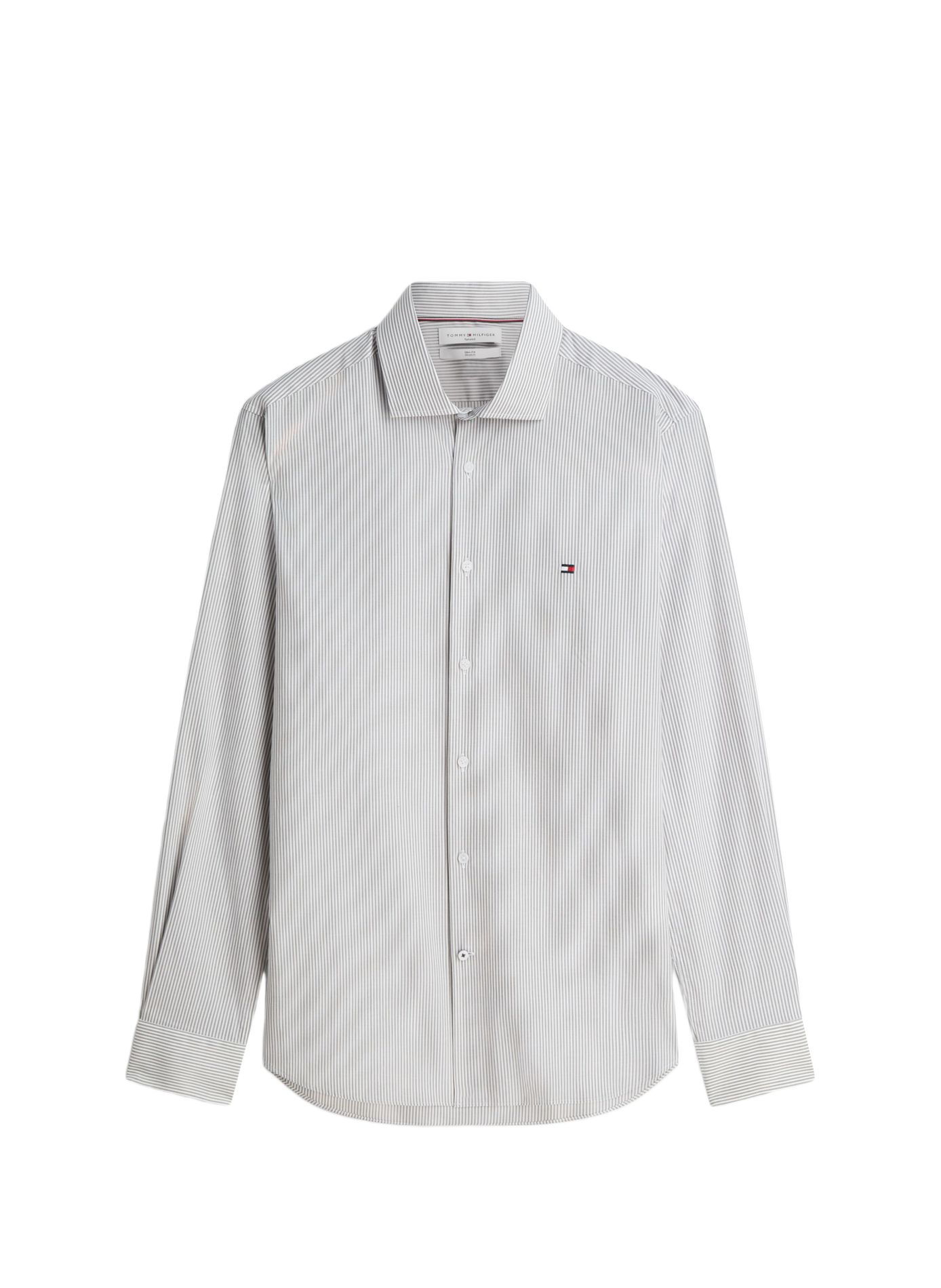 Gestreiftes Hemd aus Baumwolle TOMMY HILFIGER Grun