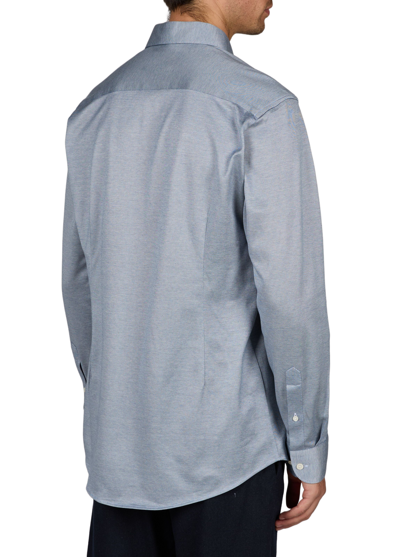 Gerade Jacquardbluse aus Baumwolle ETON Grau