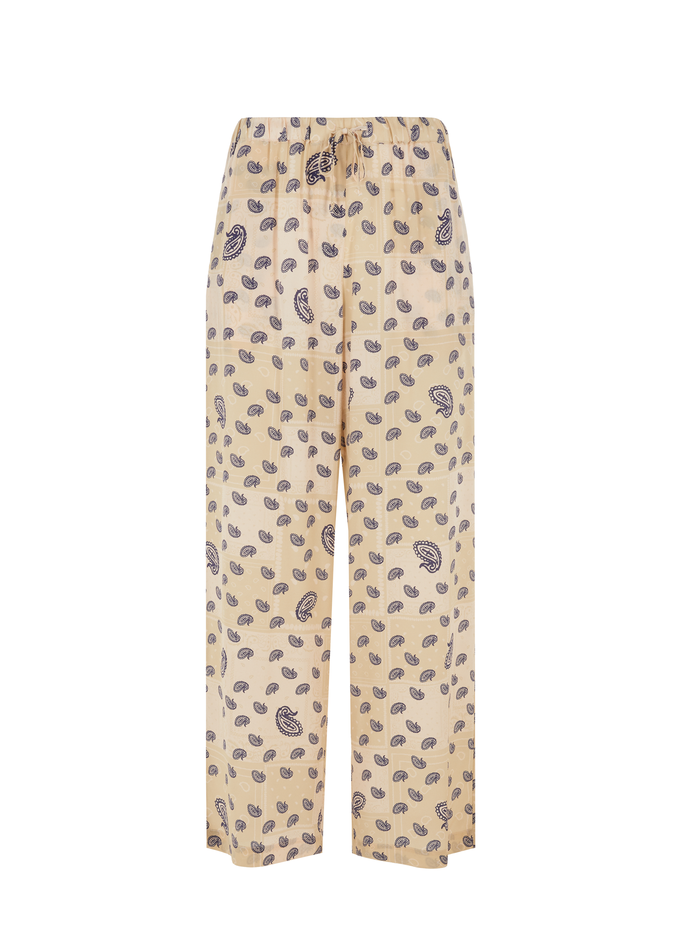 Pantalon fluide Paisley en soie