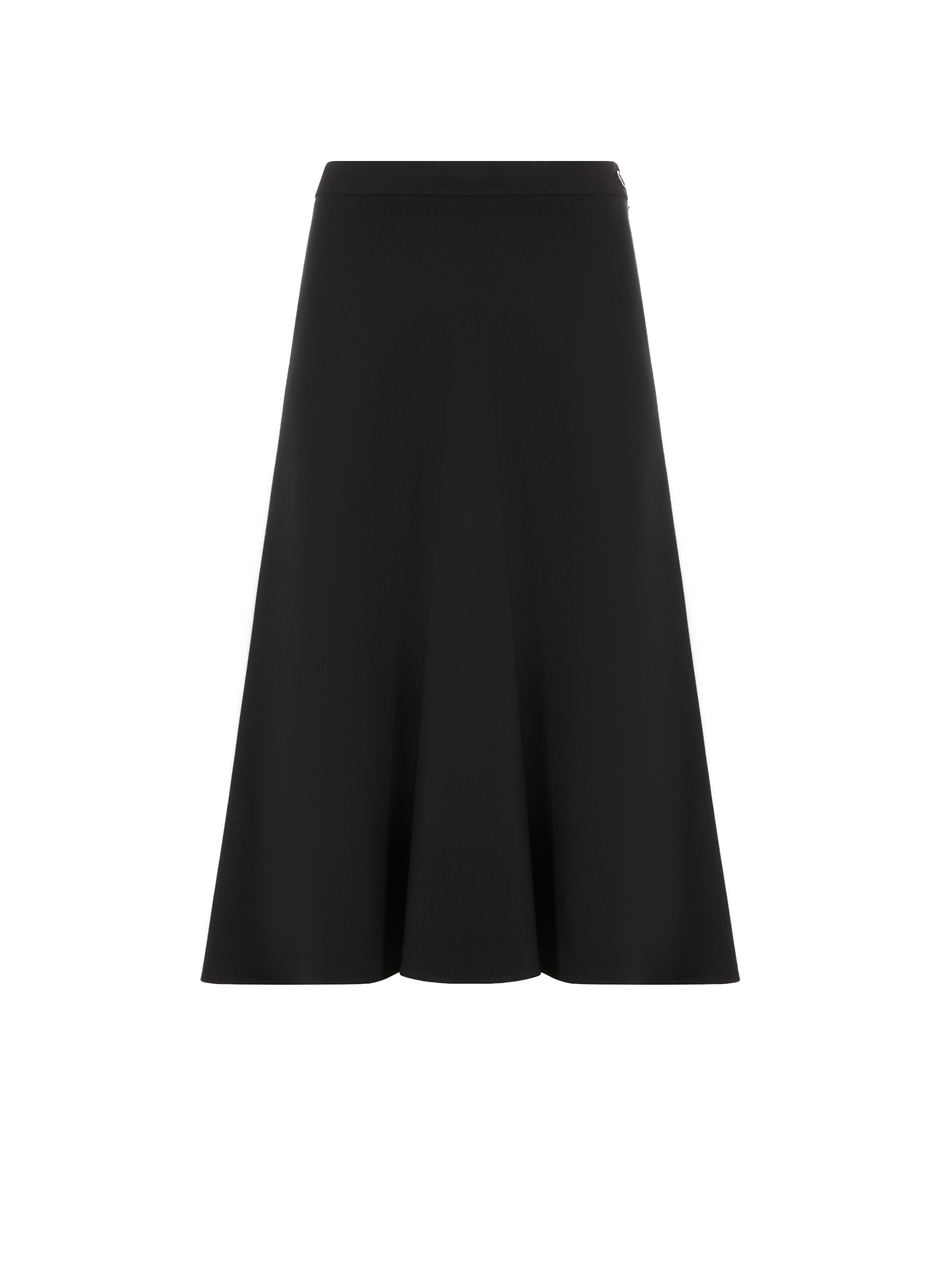 Jupe midi en laine