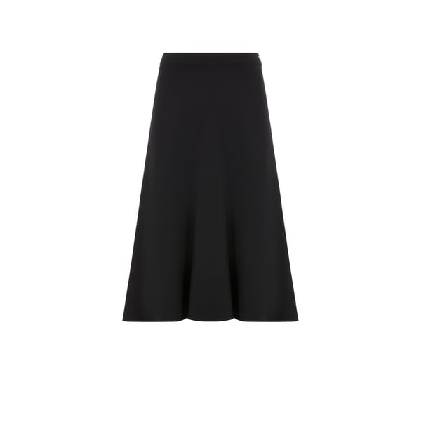 Jupe midi en laine