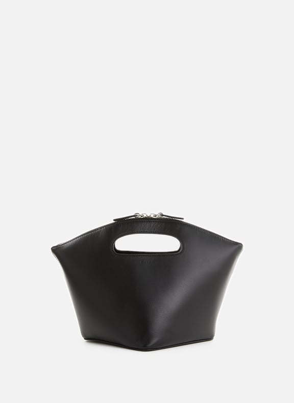 Rubik leather handbag Black by BY FAR BY FAR Rubik leather handbag Black