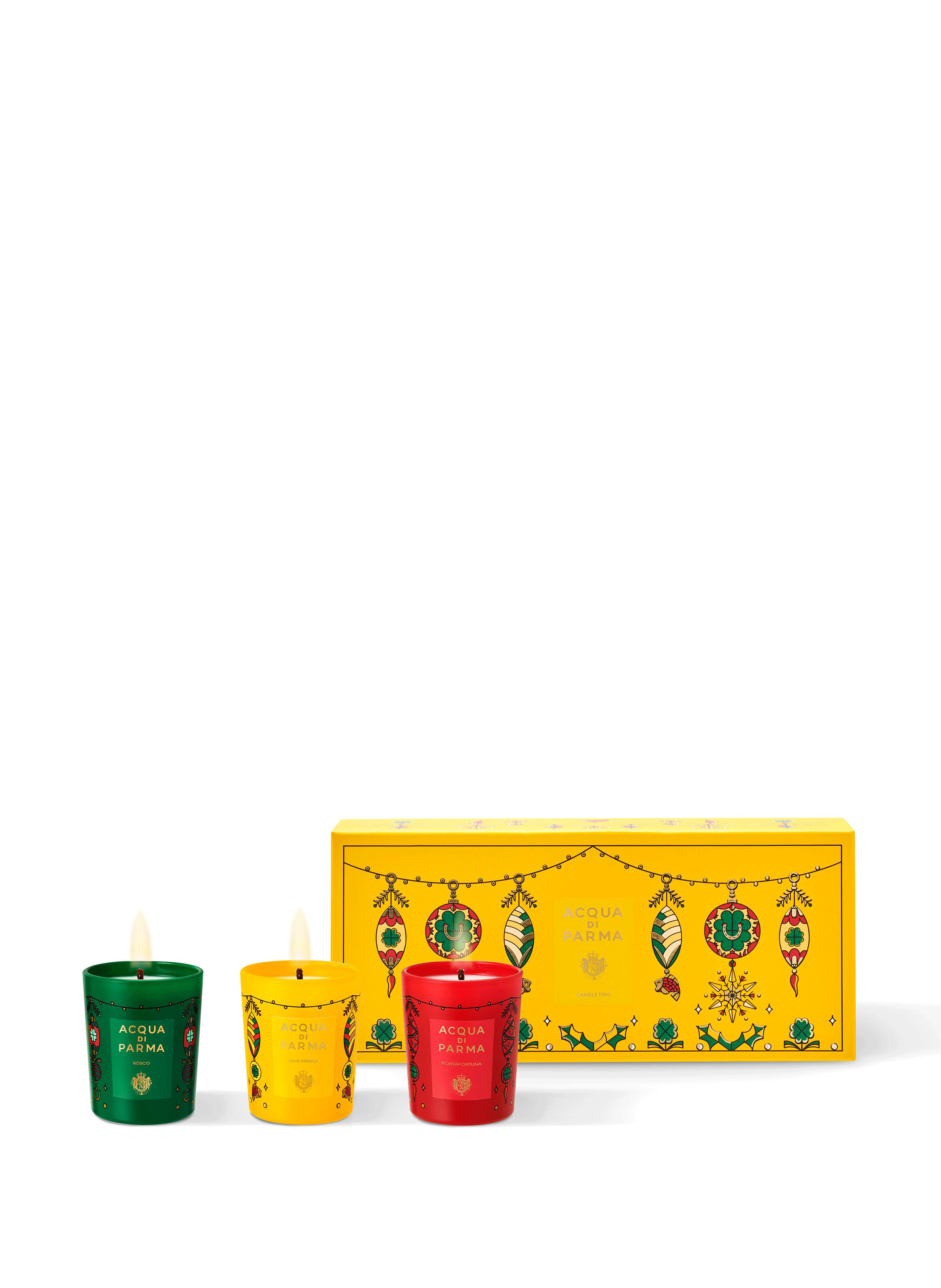 Coffret Trio de bougies de Noël