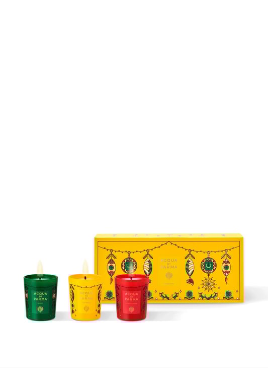 Coffret Trio de bougies de Noël