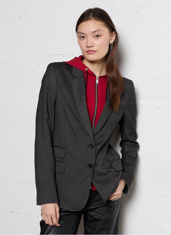 Veste taille à capuche Noir by IKKS IKKS Veste taille à capuche Noir