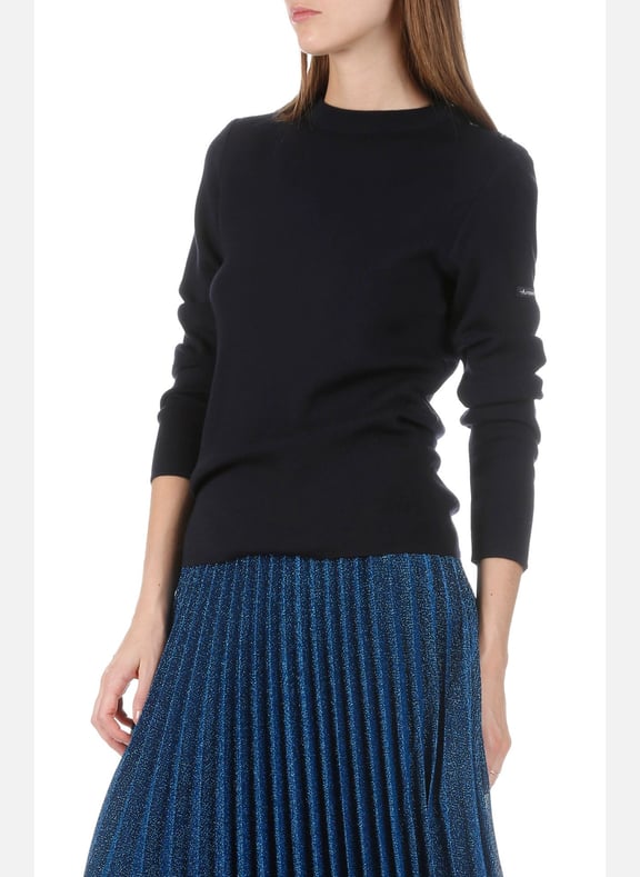Pull col rond rayé en laine briac Bleu by ARMOR-LUX ARMOR-LUX Pull col rond rayé en laine briac Bleu