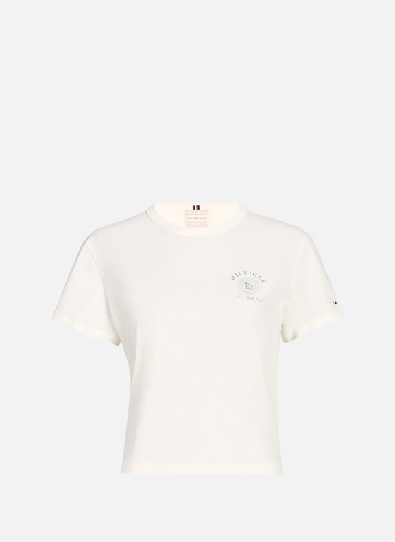 T-shirt en coton Beige by TOMMY HILFIGER TOMMY HILFIGER T-shirt en coton Beige