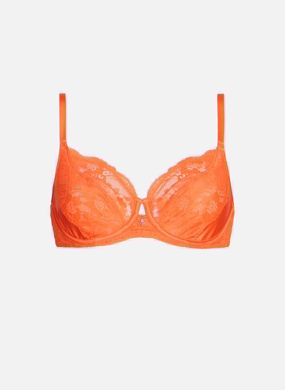 Natuski Lace Bra Orange by WACOAL WACOAL Natuski Lace Bra Orange
