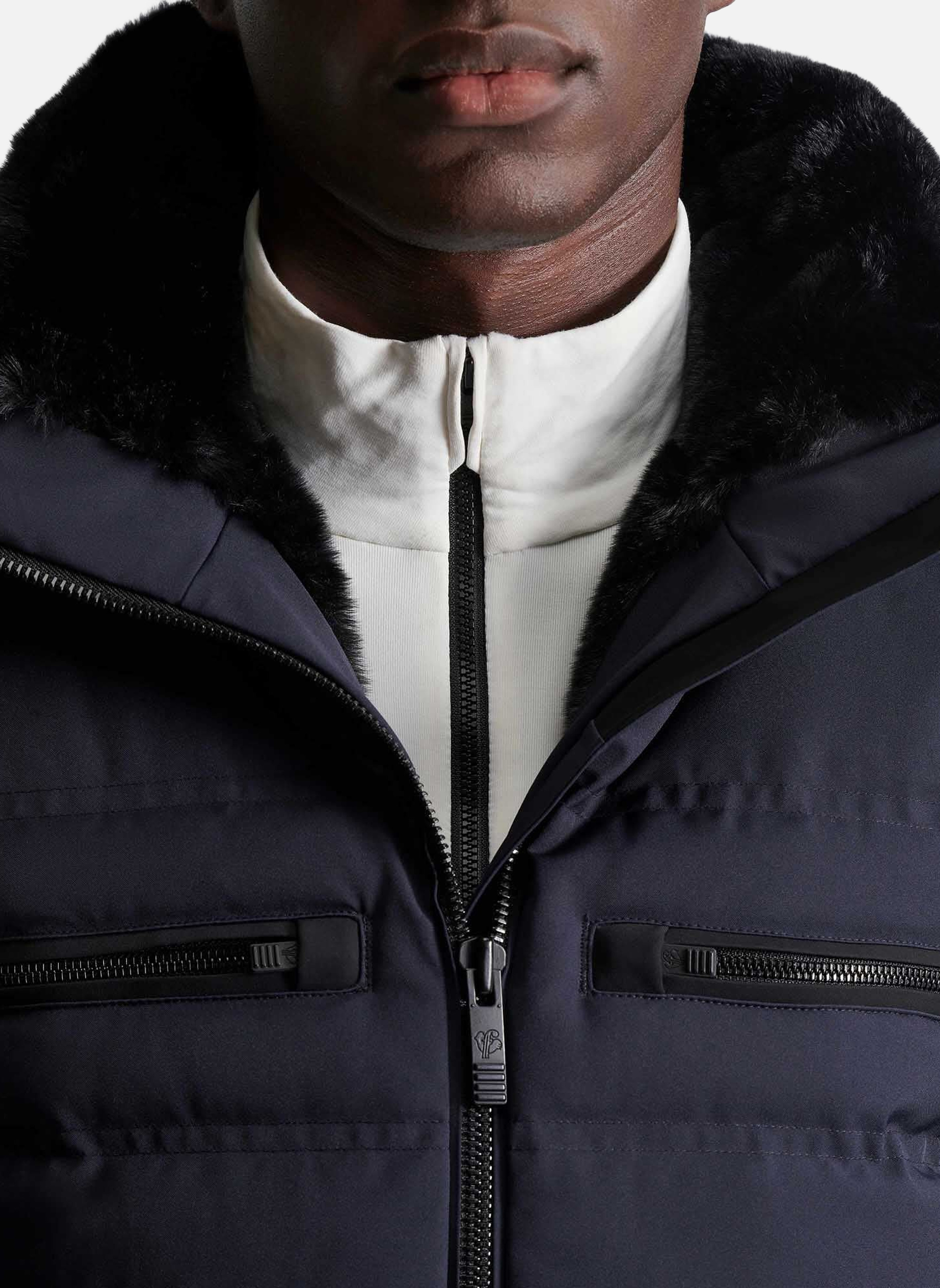 Veste de ski berlioz col montant coupe regular FUSALP Bleu