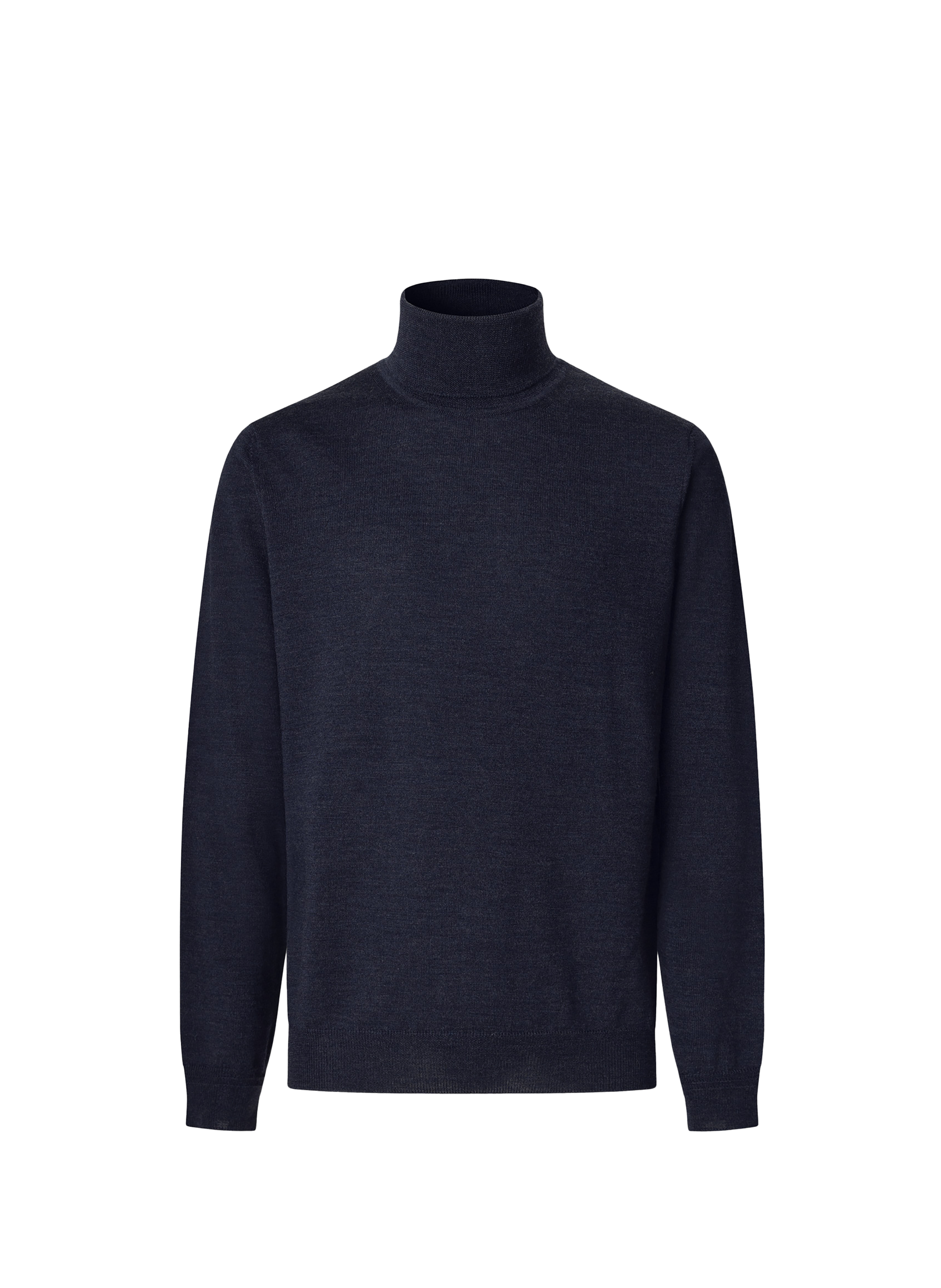 Pull col roulé en laine FACONNABLE Bleu