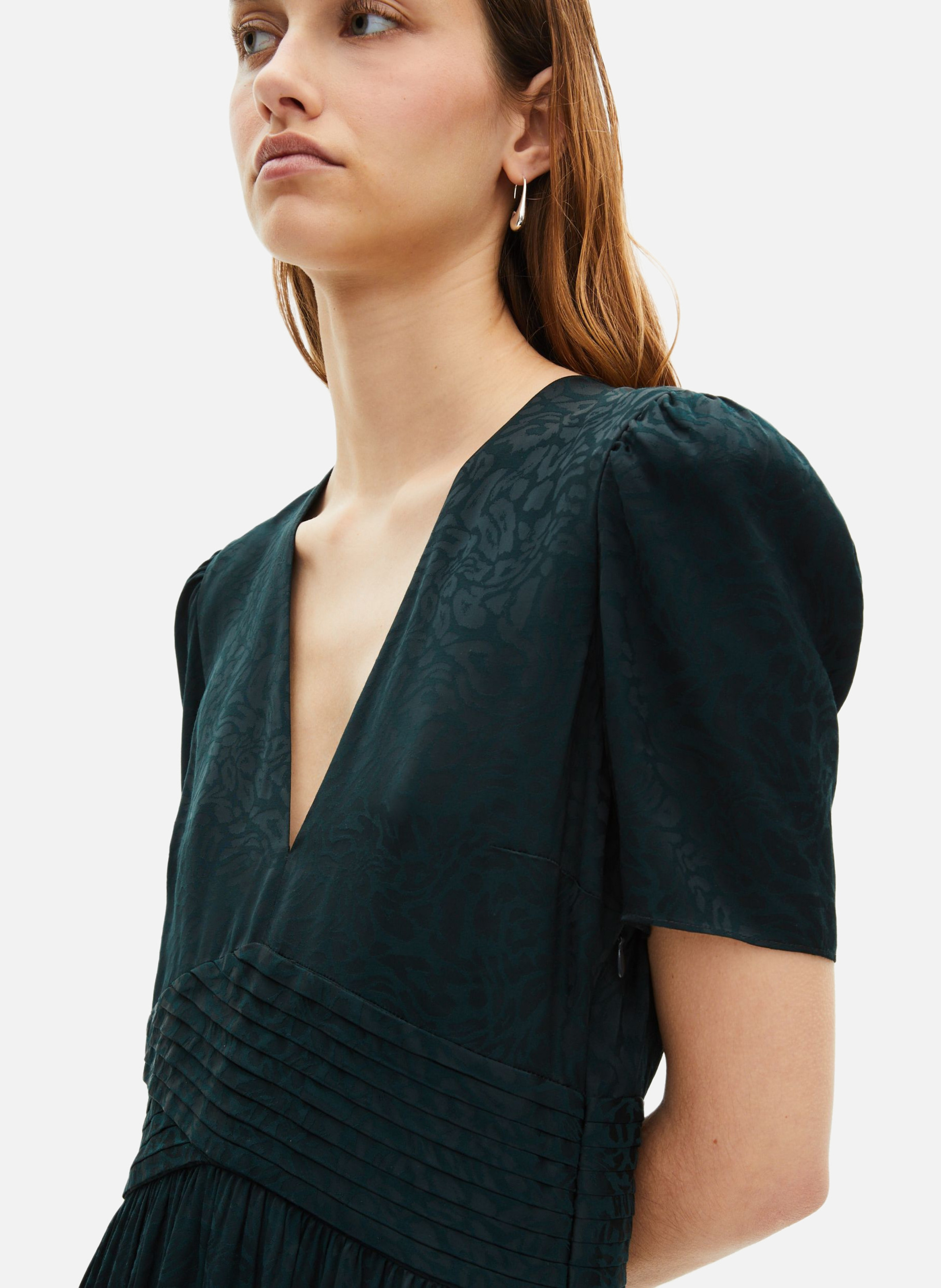 Robe longue en jacquard THE KOOPLES Vert
