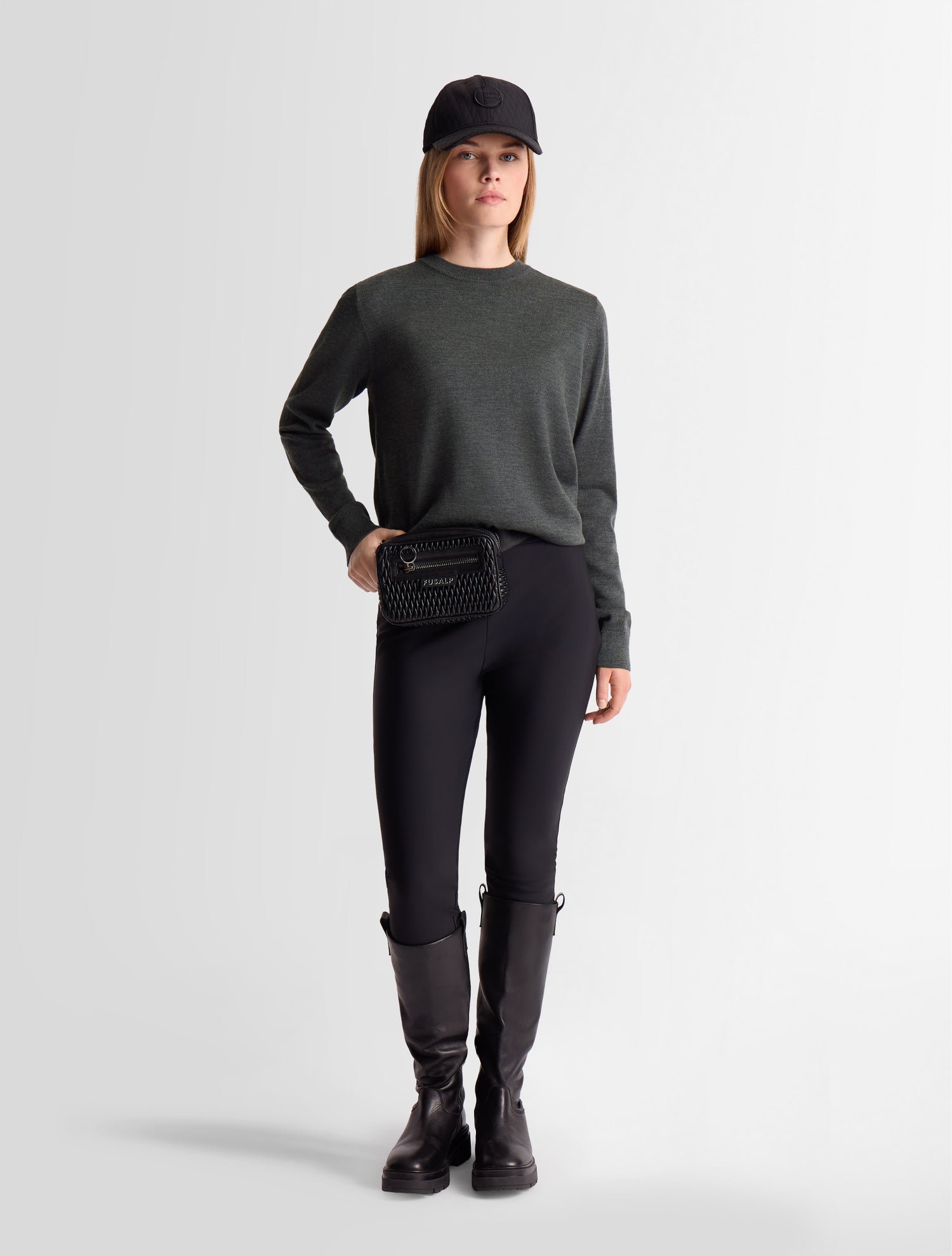 Pull ottali col rond coupe regular FUSALP Gris