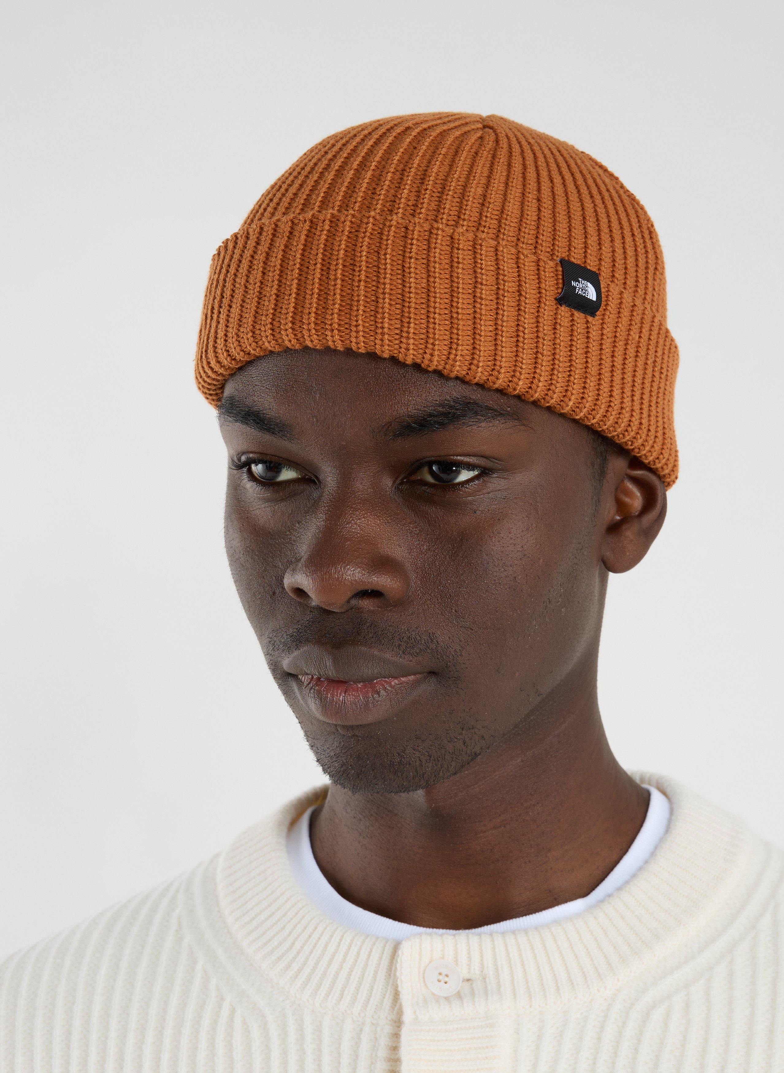 Ribbed beanie THE NORTH FACE Brown