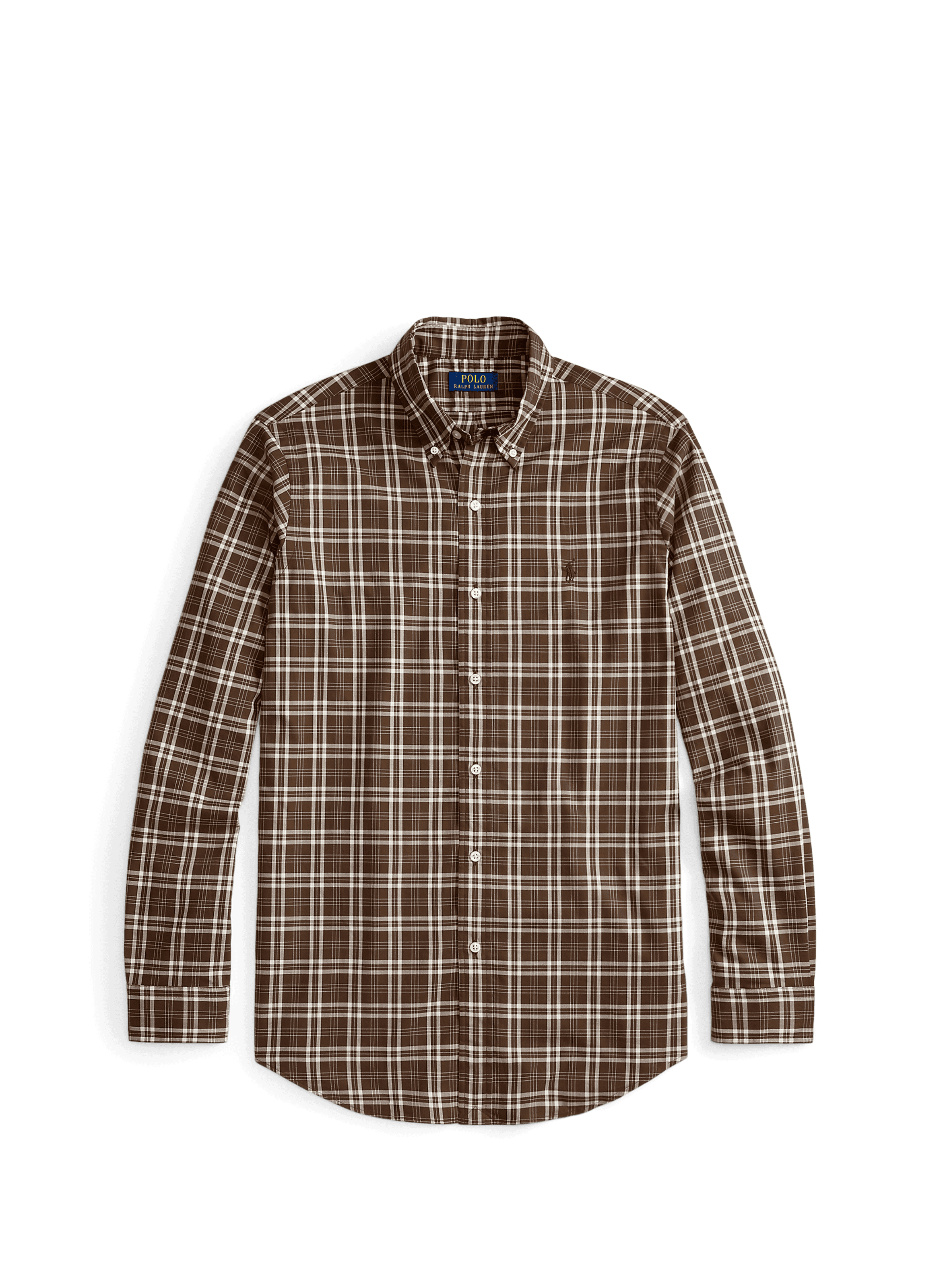 Chemise col américain à carreaux en coton POLO RALPH LAUREN Multicolore