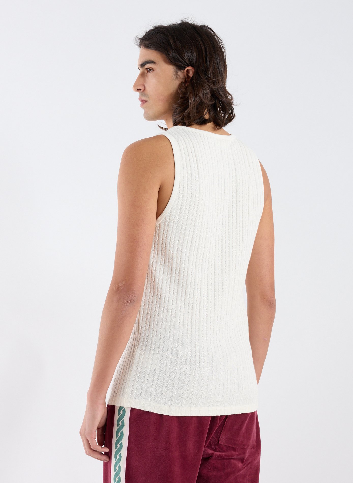 Le débardeur en coton DROLE DE MONSIEUR Beige