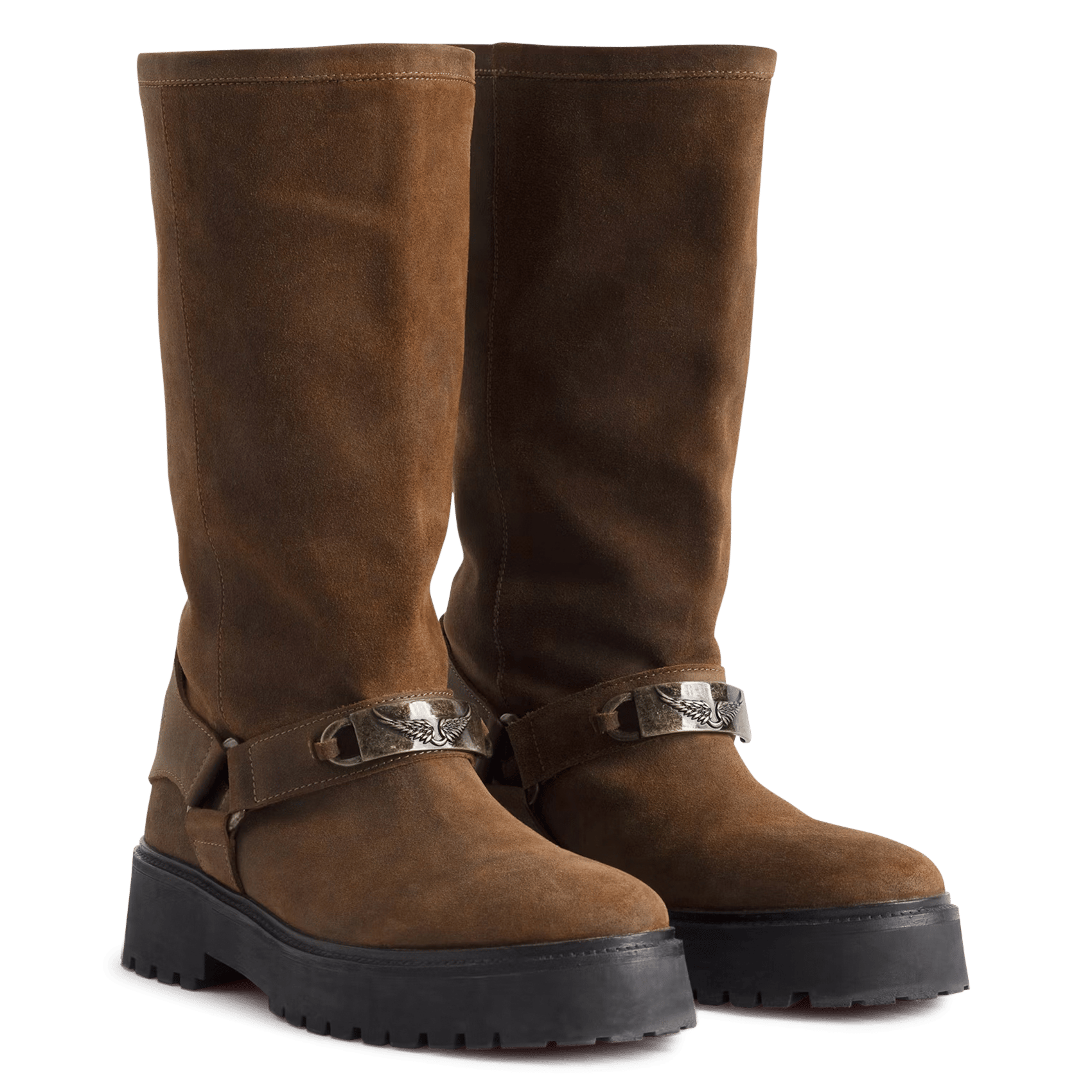 Bottes en cuir velours angie ZADIG&VOLTAIRE Marron