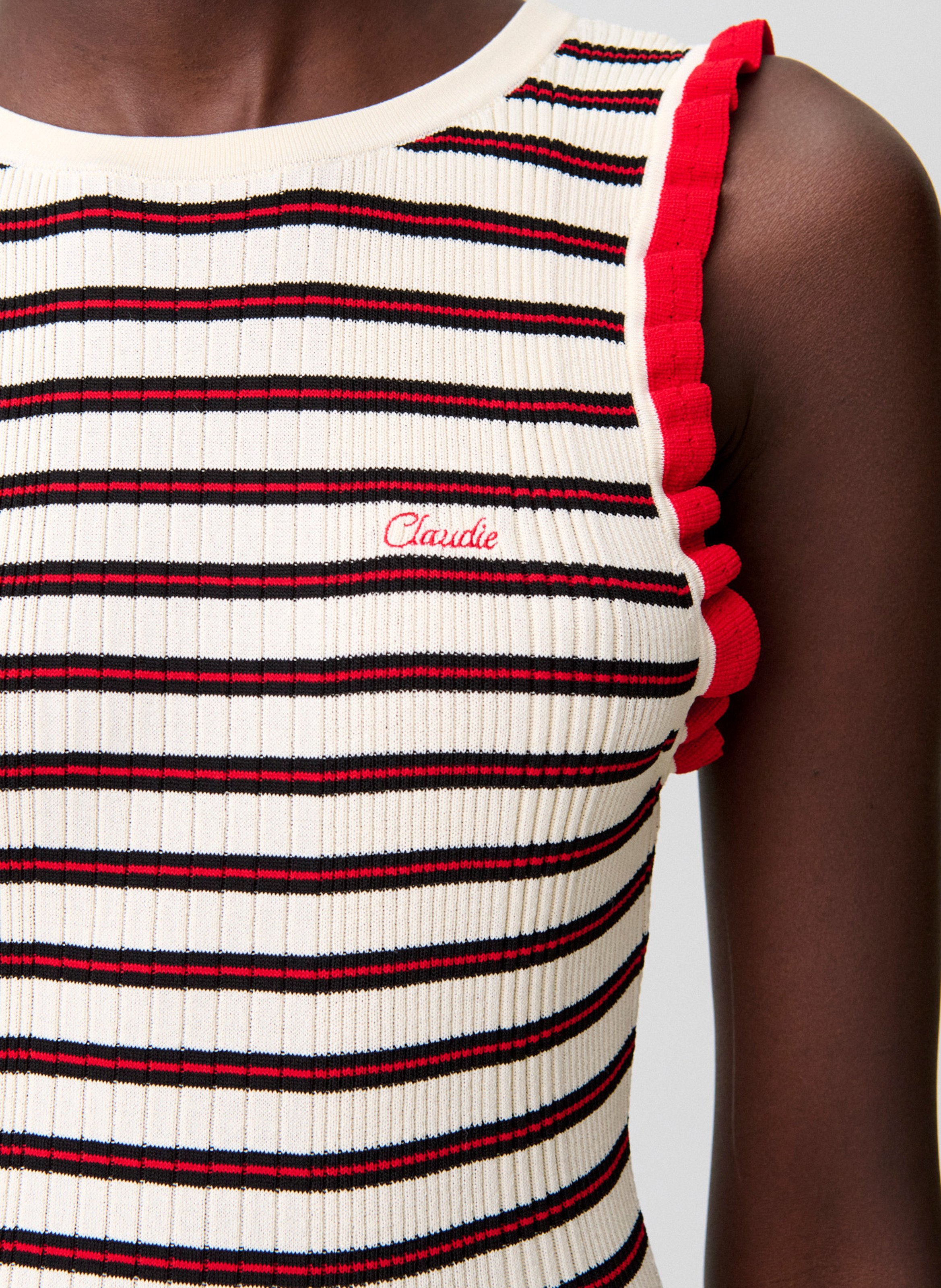 Robe midii col rond CLAUDIE PIERLOT Rouge