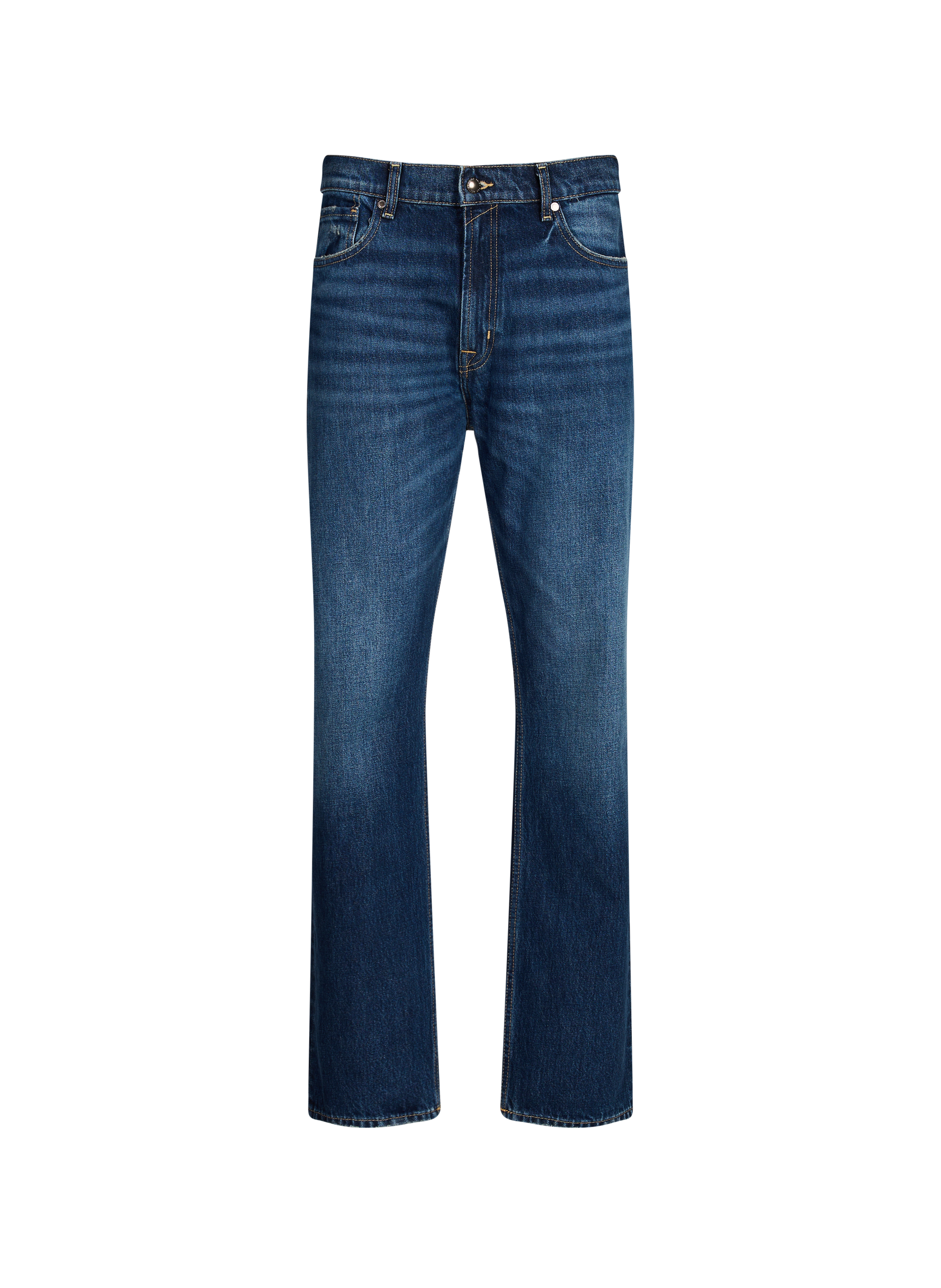 7 FOR ALL MANKIND Straight cotton jeans Blue