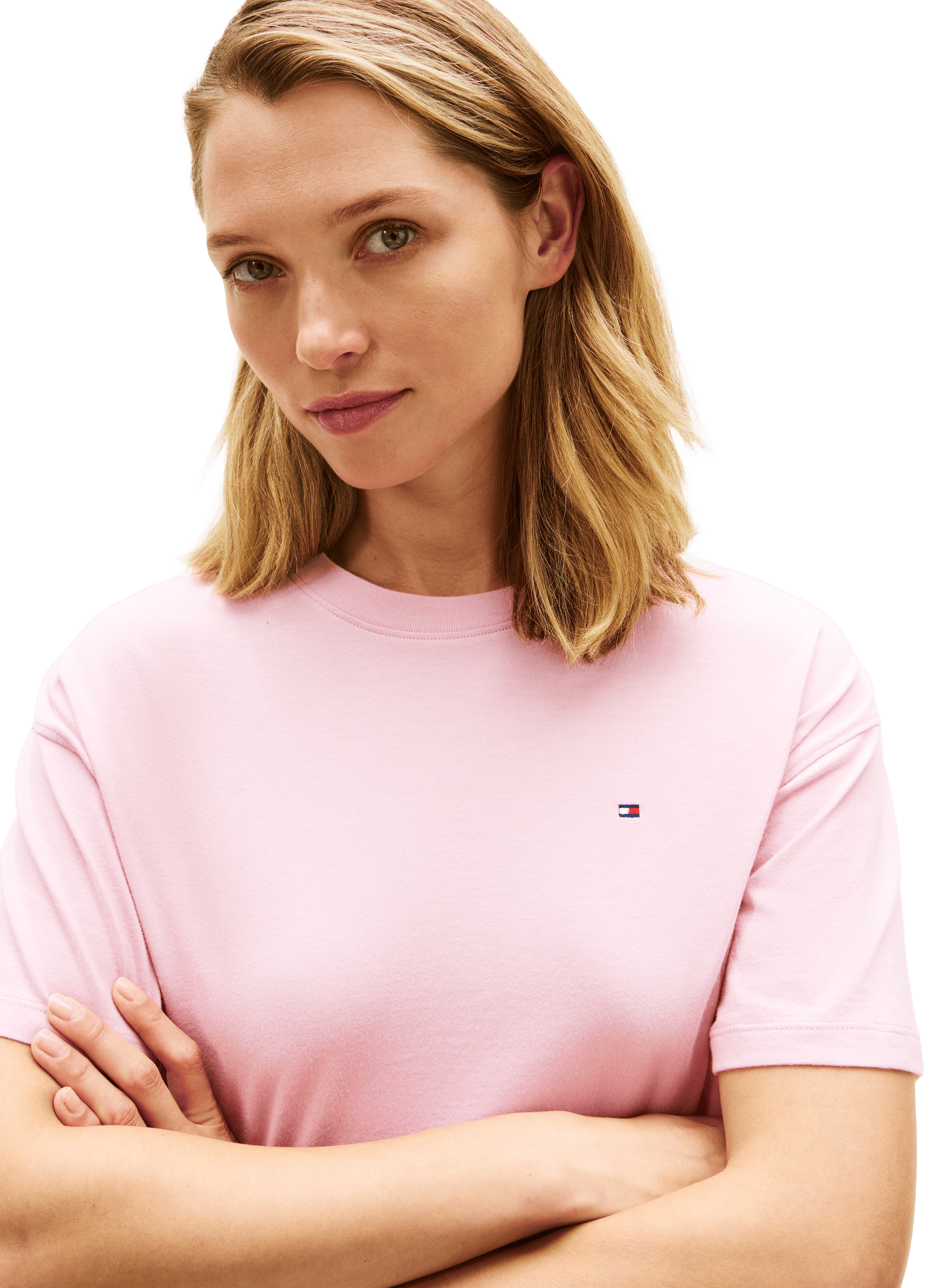 Ensemble de pyjama imprimé en coton TOMMY HILFIGER Rose