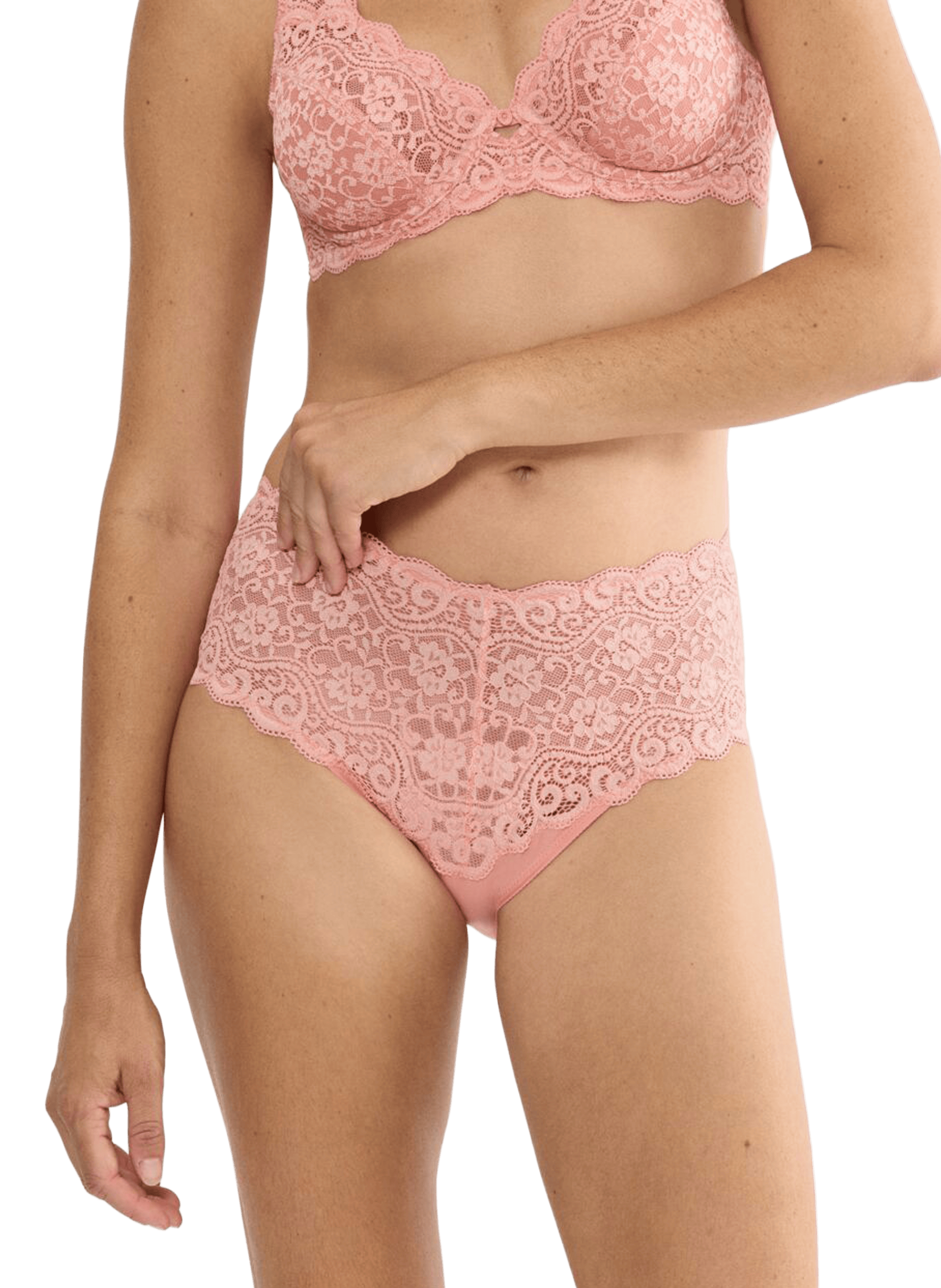 Culotte Amourette en dentelle  TRIUMPH Rose