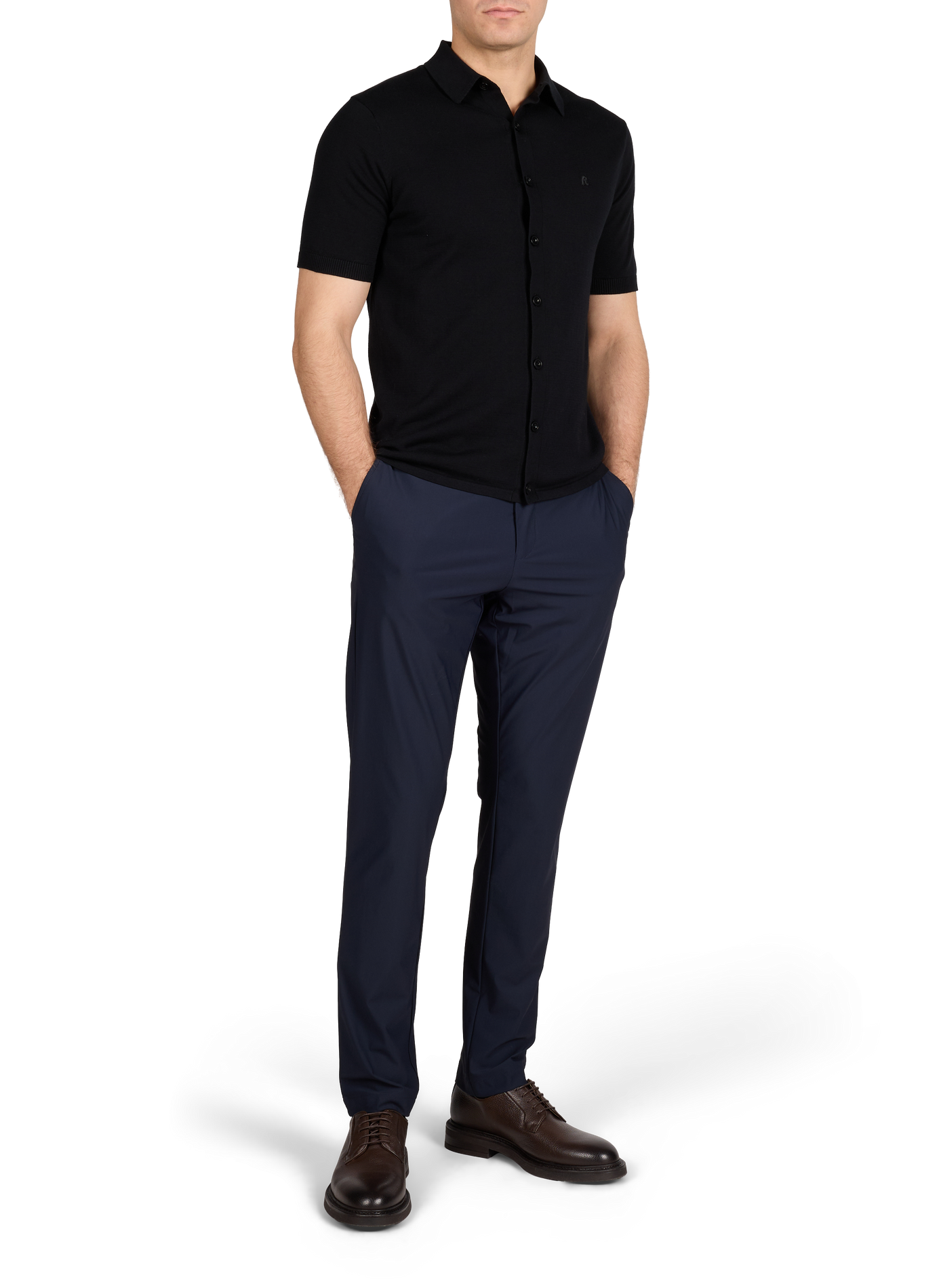 Pantalon droit uni REPLAY Bleu