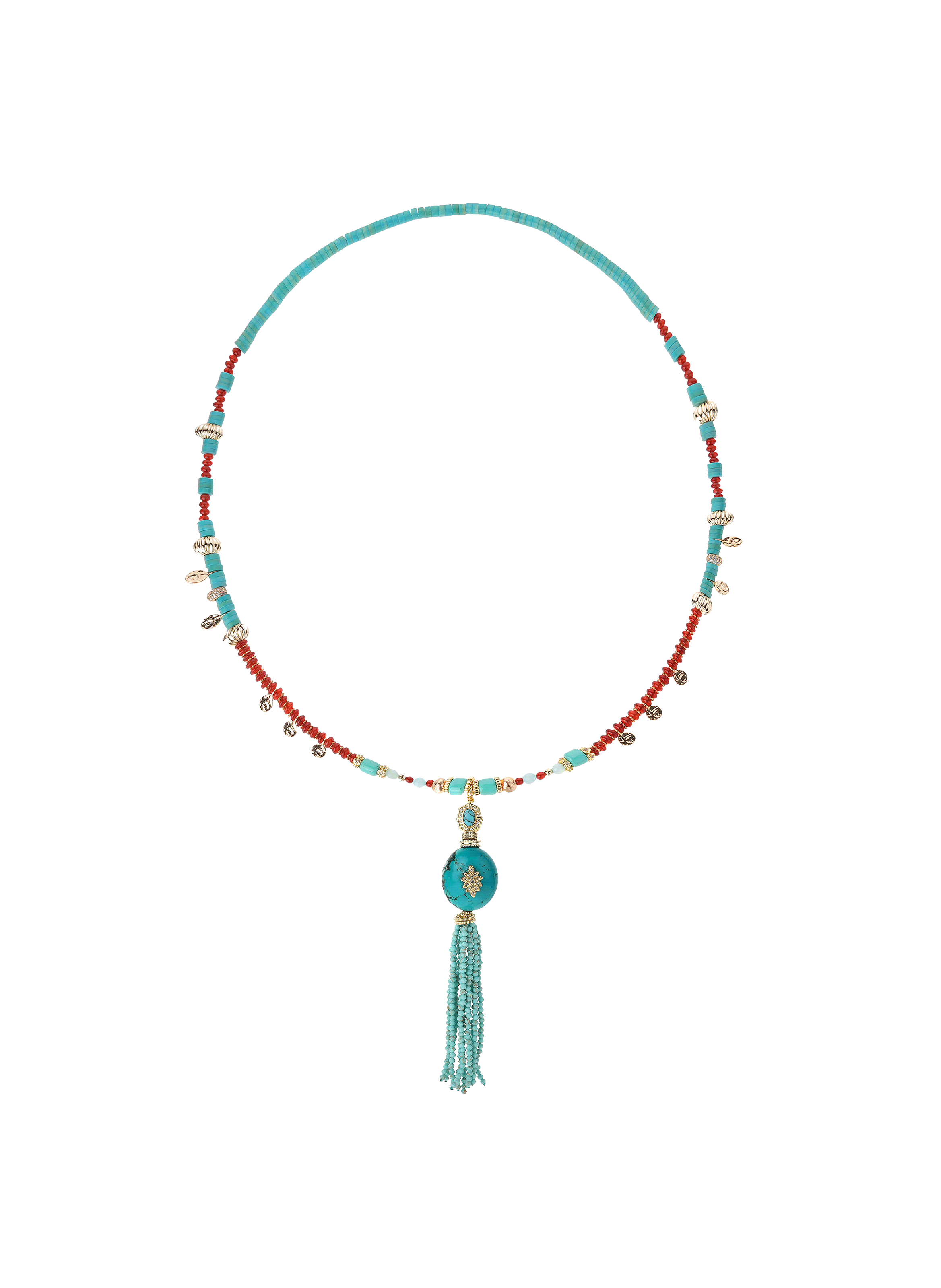Collier de perles aglae HIPANEMA Bleu