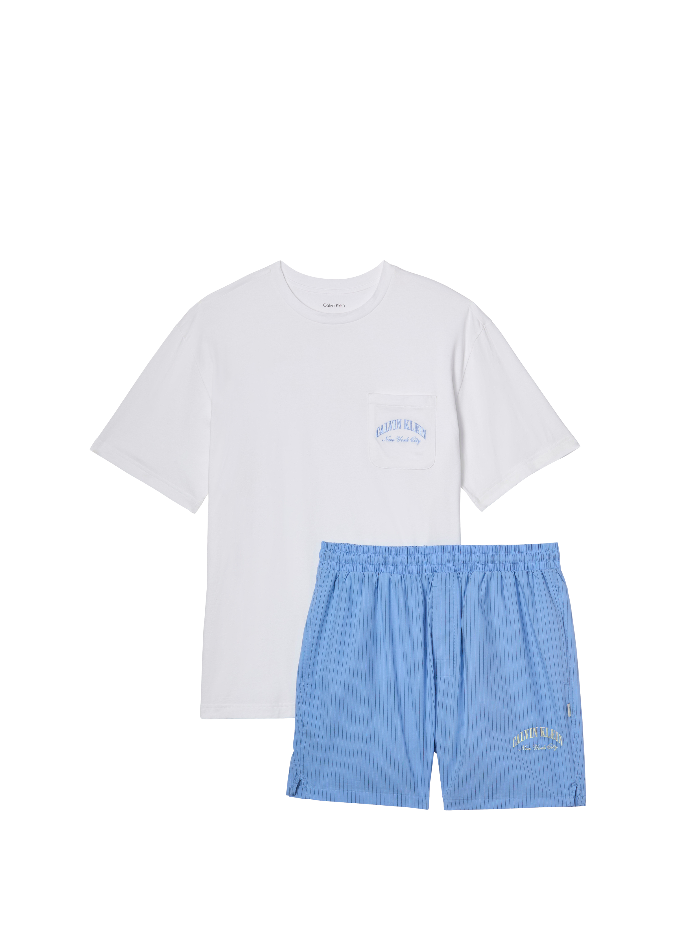 Striped cotton shorts CALVIN KLEIN White