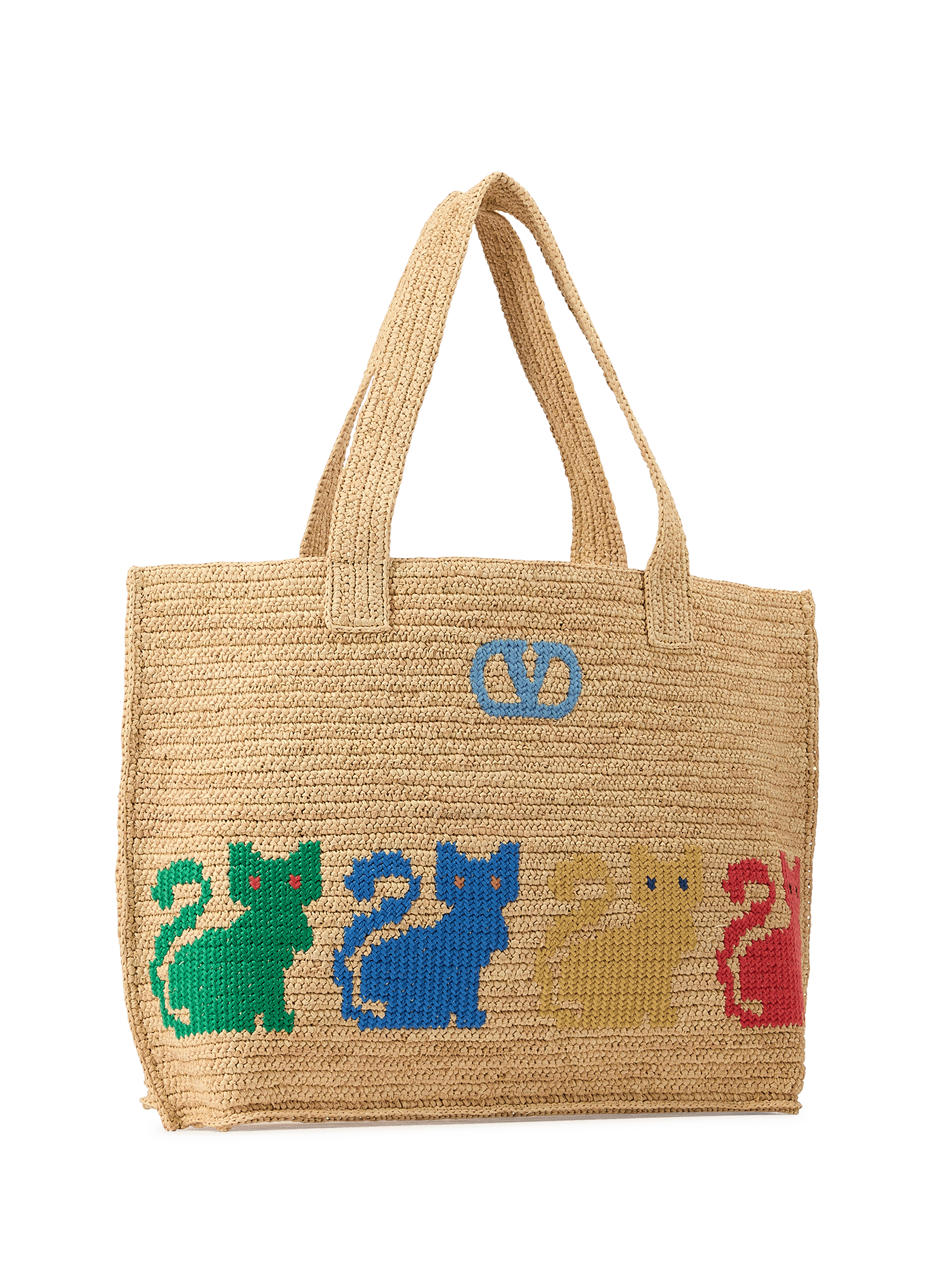 Sac cabas Raffiachat VALENTINO Multicolore