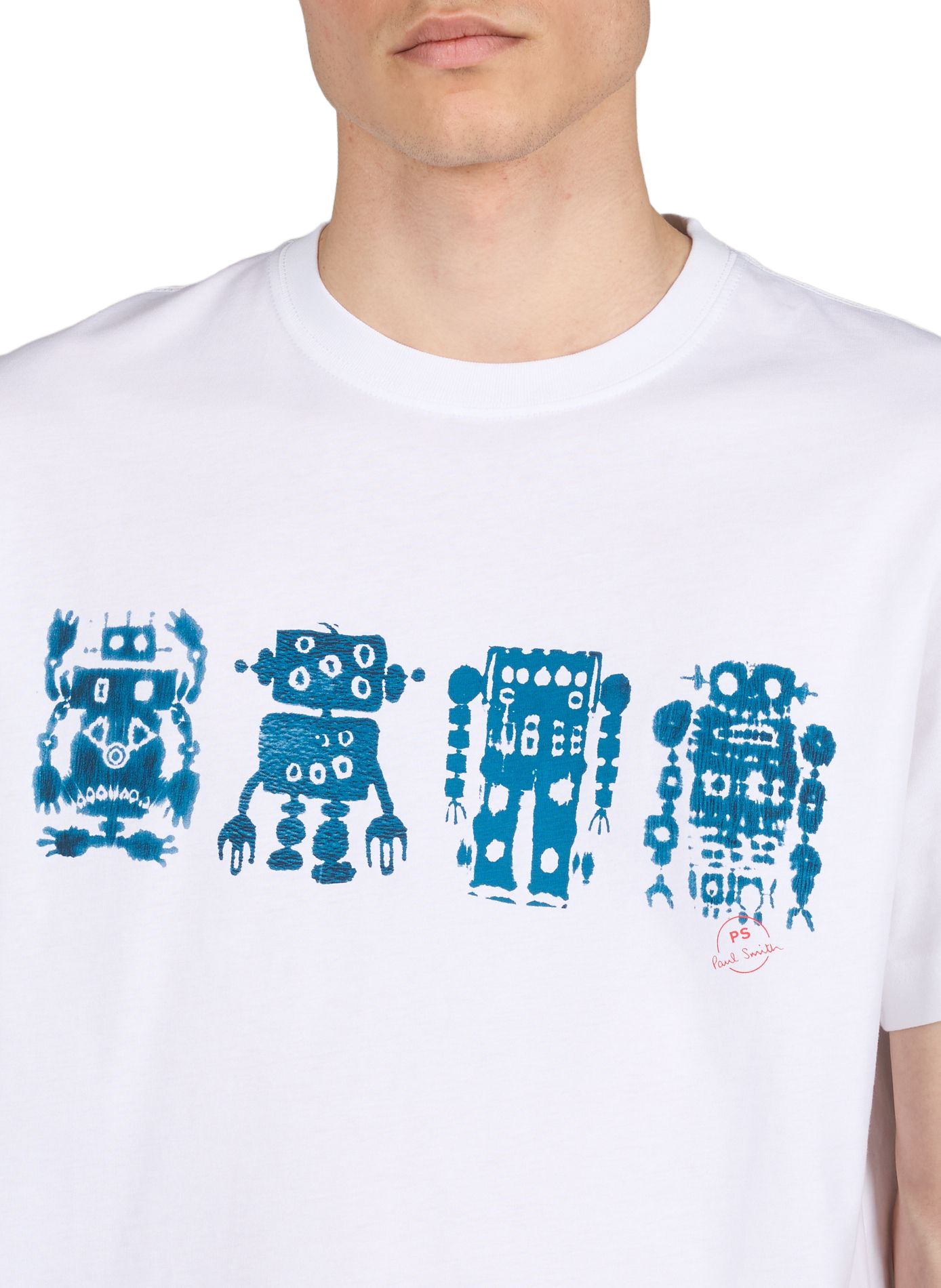 T-shirt à imprié en coton PAUL SMITH Blanc