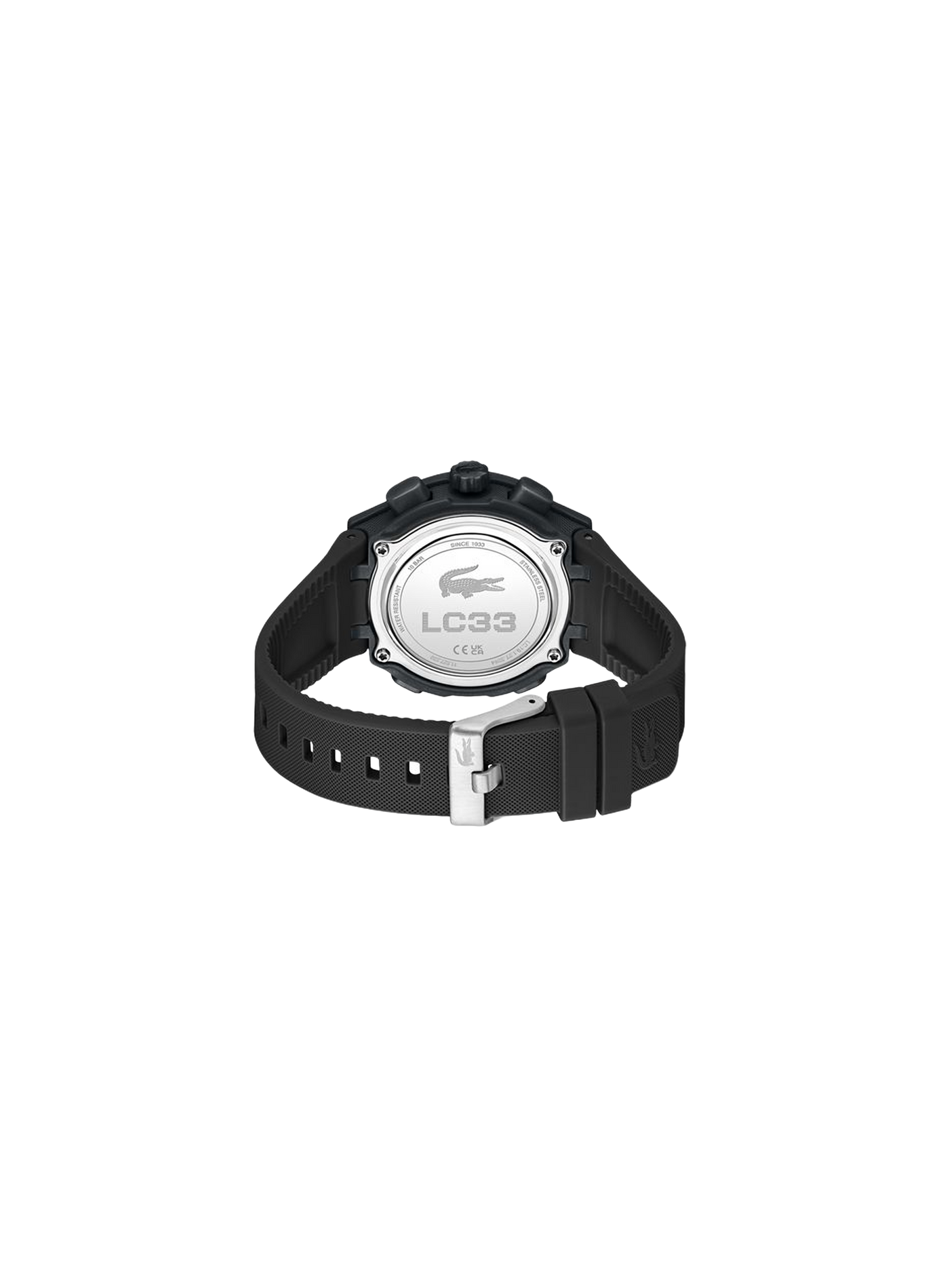 Montre quartz LC33 en silicone LACOSTE MONTRES Noir