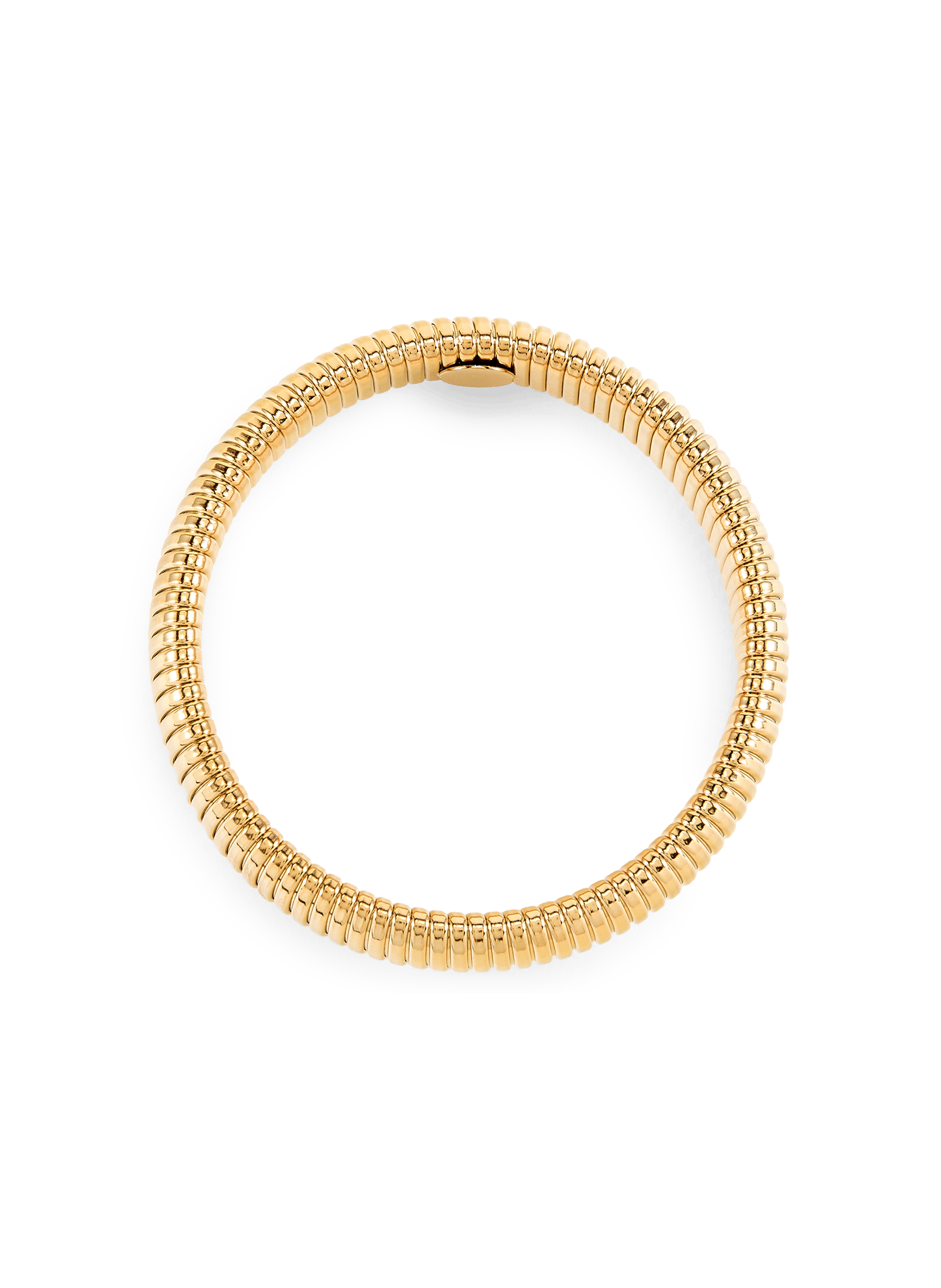 Bracelet jonc en maille souple côtelée AU PRINTEMPS PARIS Doré