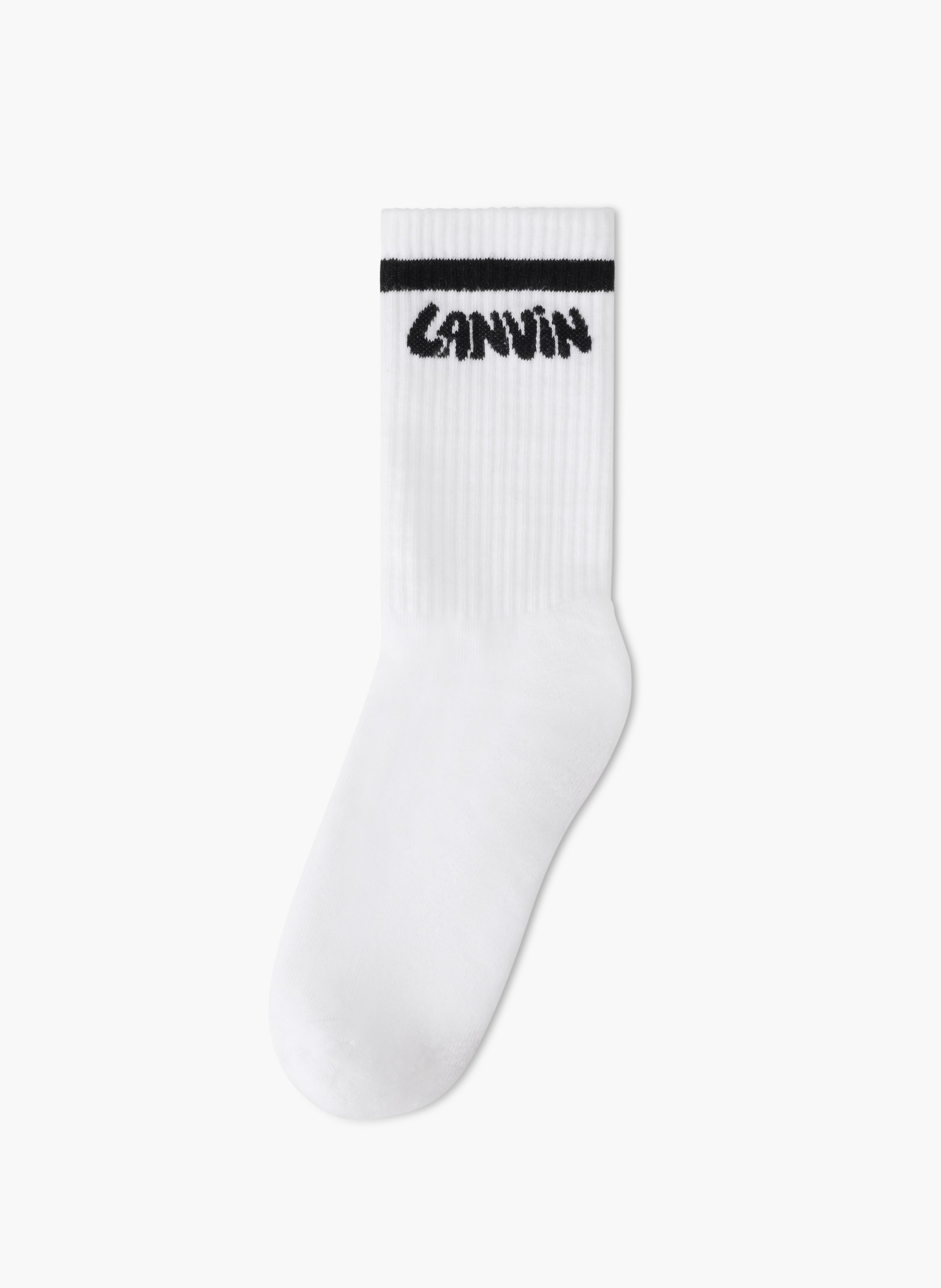 Chaussettes grafitti lanvin en coton LANVIN Blanc