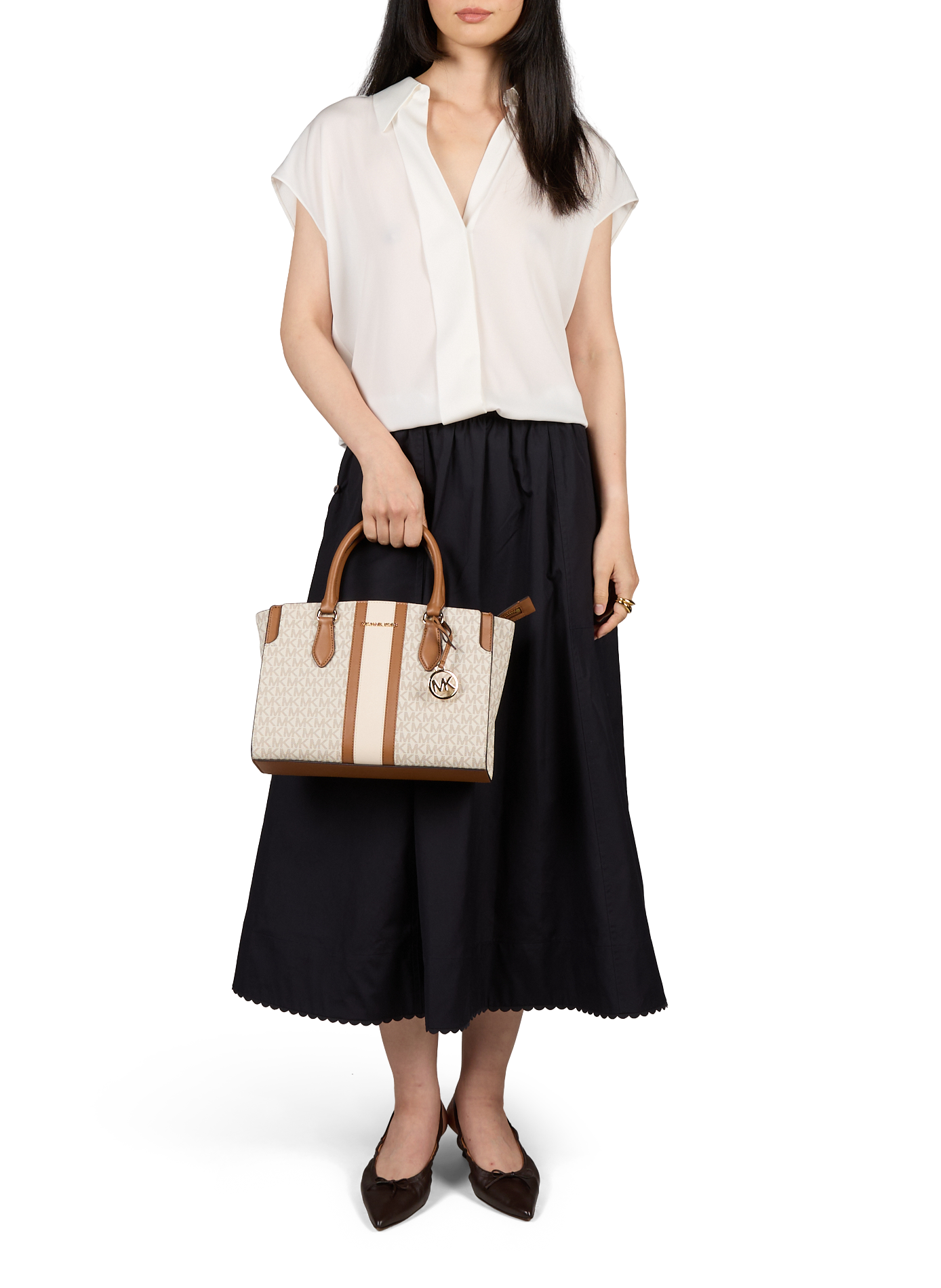 Becca logo handbag MICHAEL KORS White
