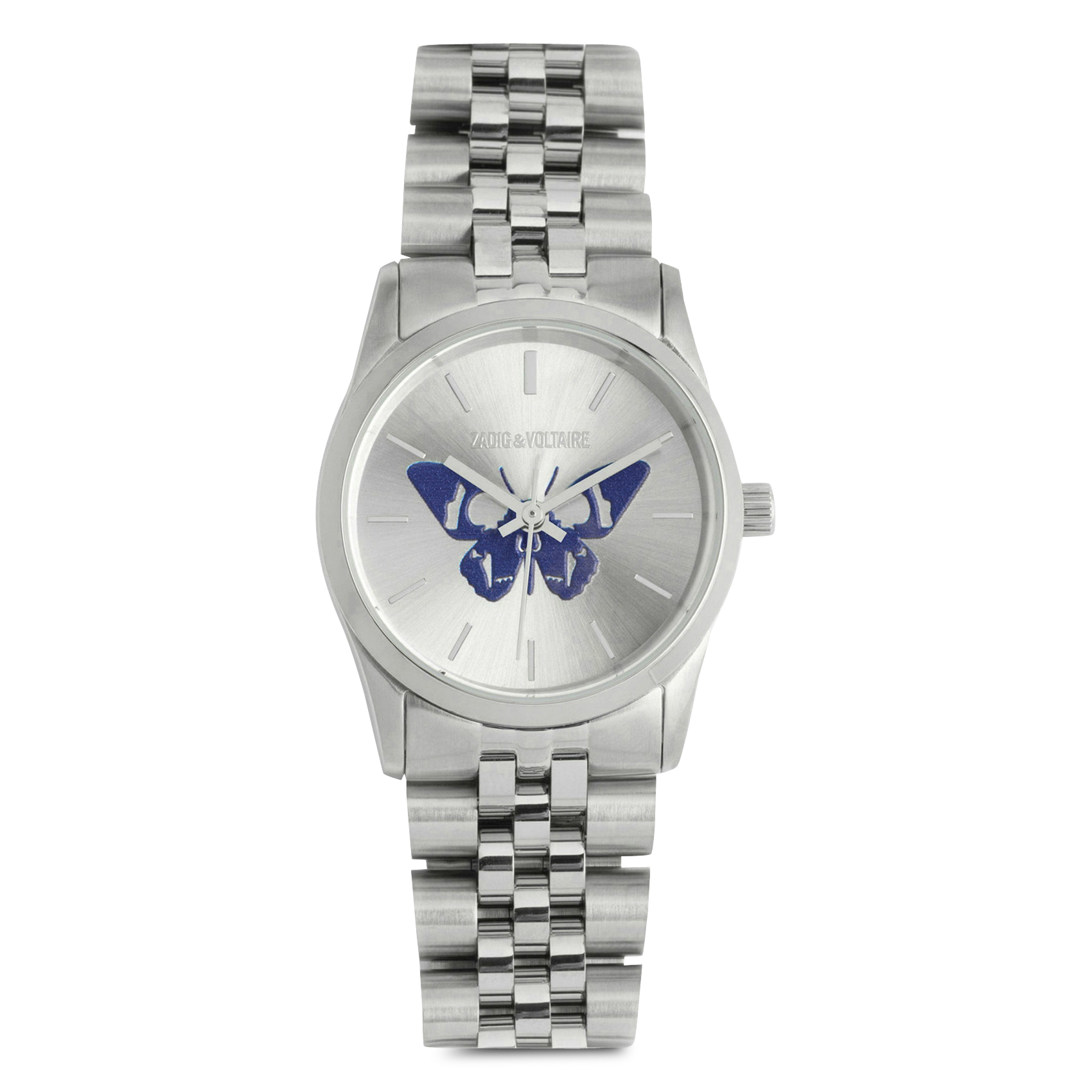 Montre en acier inoxydable ZADIG&VOLTAIRE Bleu