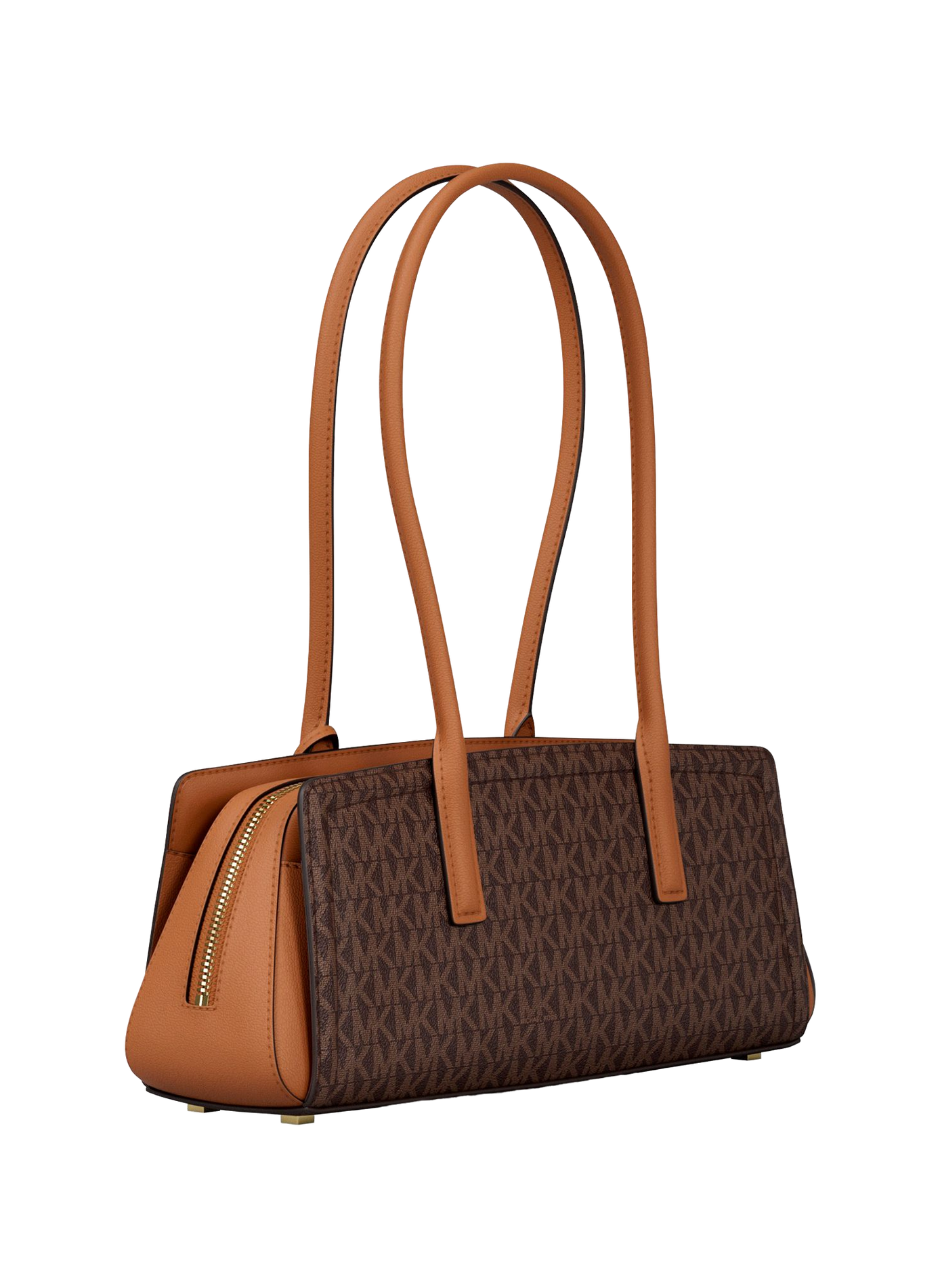 Monogram Baguette Bag MICHAEL KORS Brown