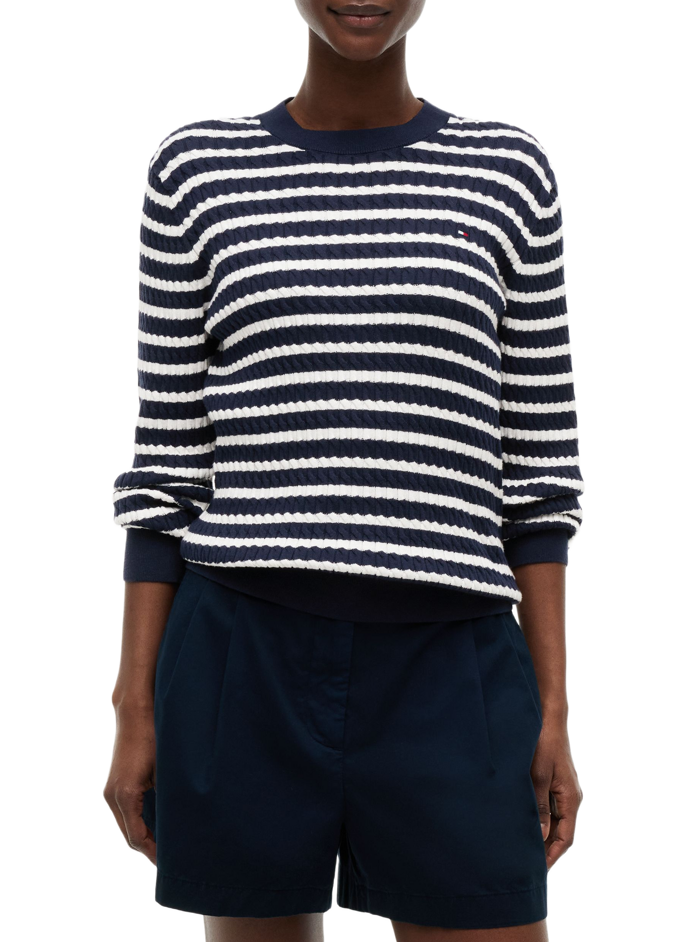 Cable-knit cotton Jumper TOMMY HILFIGER Multicolour
