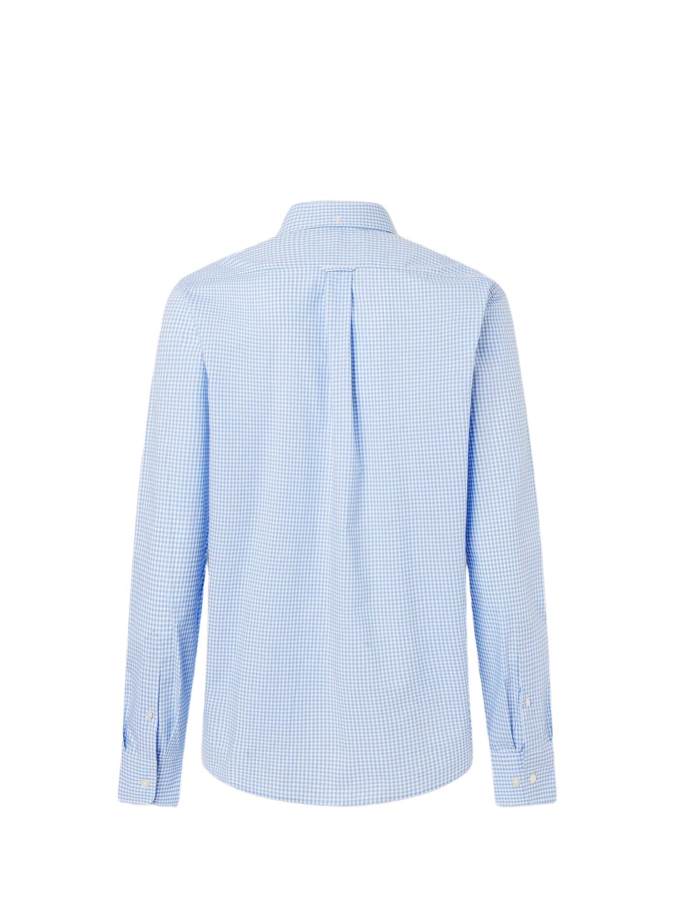 Chemise à carreaux vichy en popeline de coton | Bleu FACONNABLE Homme