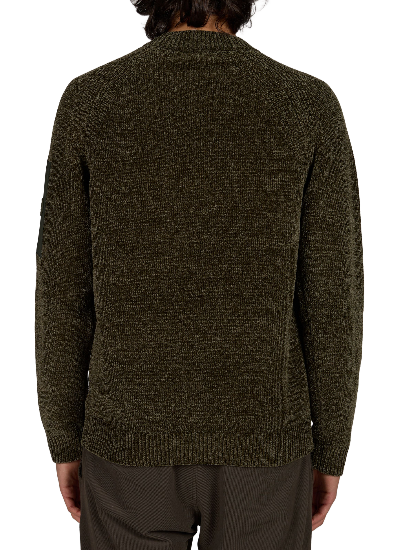 Pull Javier Gordona col rond droit uni 1789 CALA Kaki