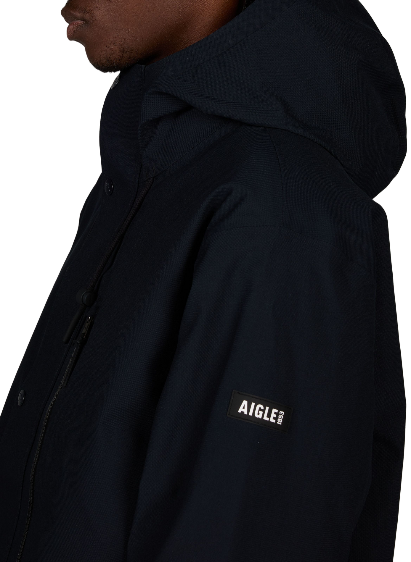 Parka droite à capuche AIGLE Noir